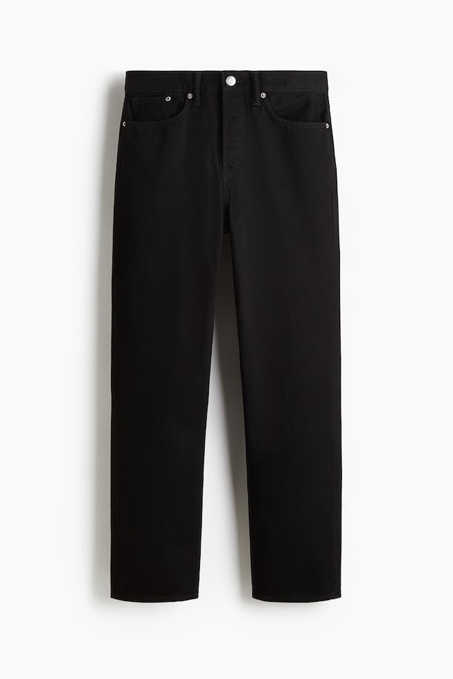 Relaxed Jeans - Zwart/Licht denimblauw - 1