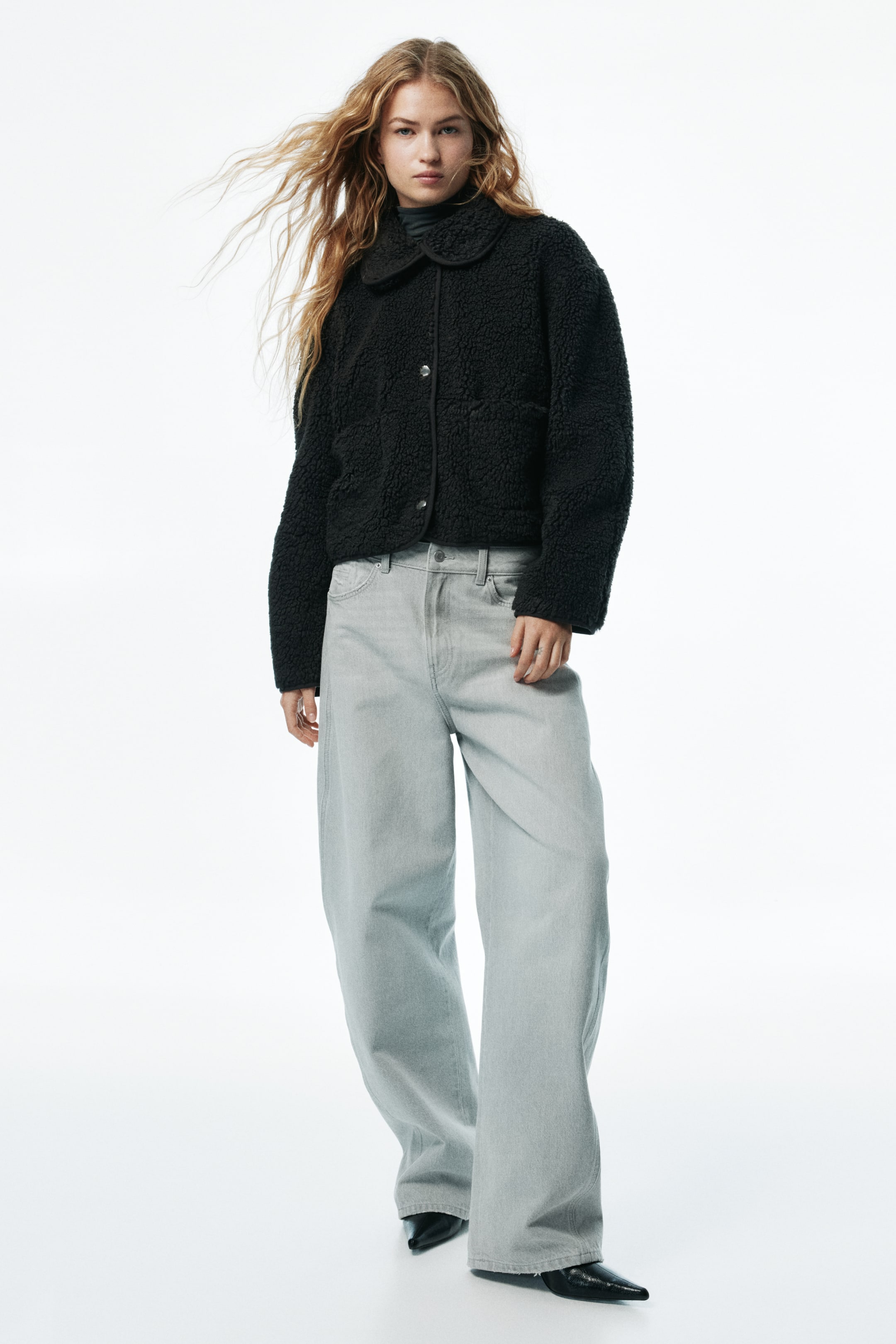 Visualizza immagine più grande: Giacca in pellicciotto con colletto - Nero - DONNA | H&M IT 3