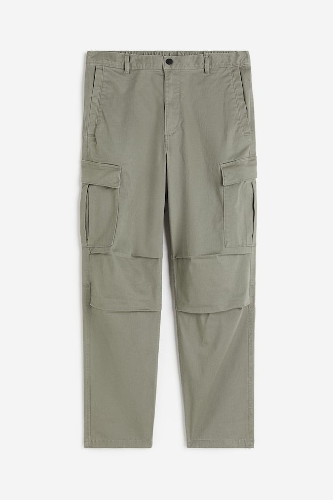 Pantalon cargo Regular Fit - Vert sauge/Noir/Beige/Gris foncé - 2