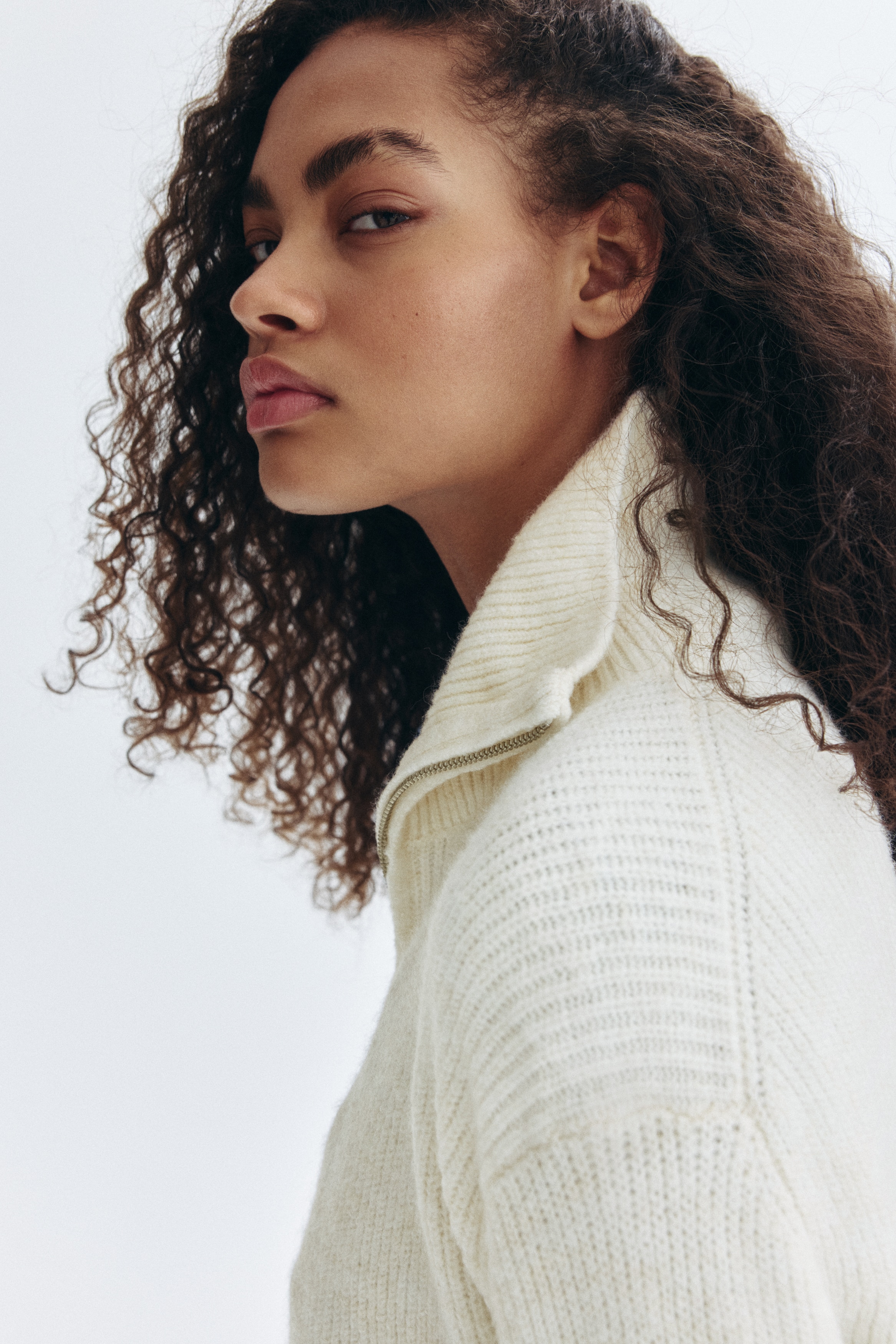 Half-Zip Sweater - Gray melange - Ladies | H&M US