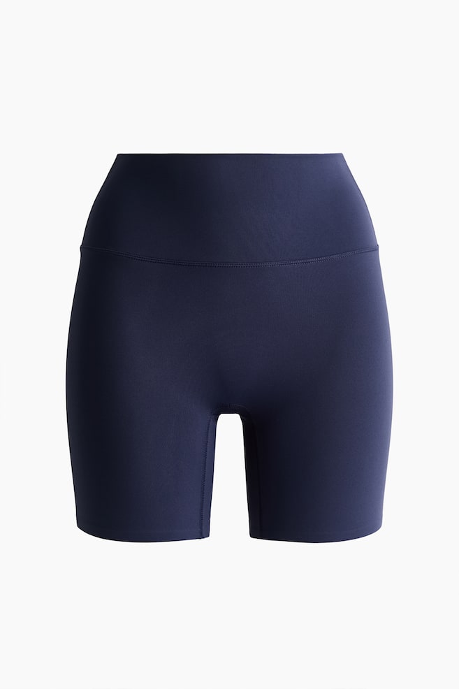 Fietsshort met SculptMove™ - Hight Waist - Marineblauw/Zwart/Gebrand rood/Oranje - 1
