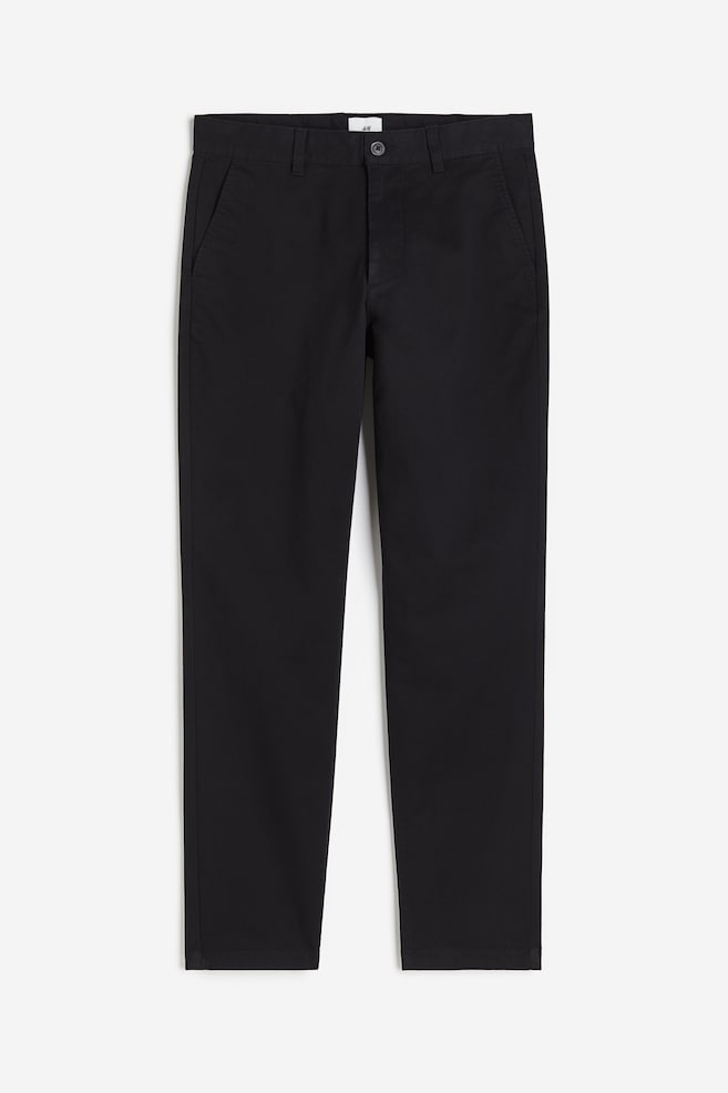 Bawełniane spodnie chinos Slim Fit - Czarny/Beżowy/Szary/Ciemnoniebieski - 2