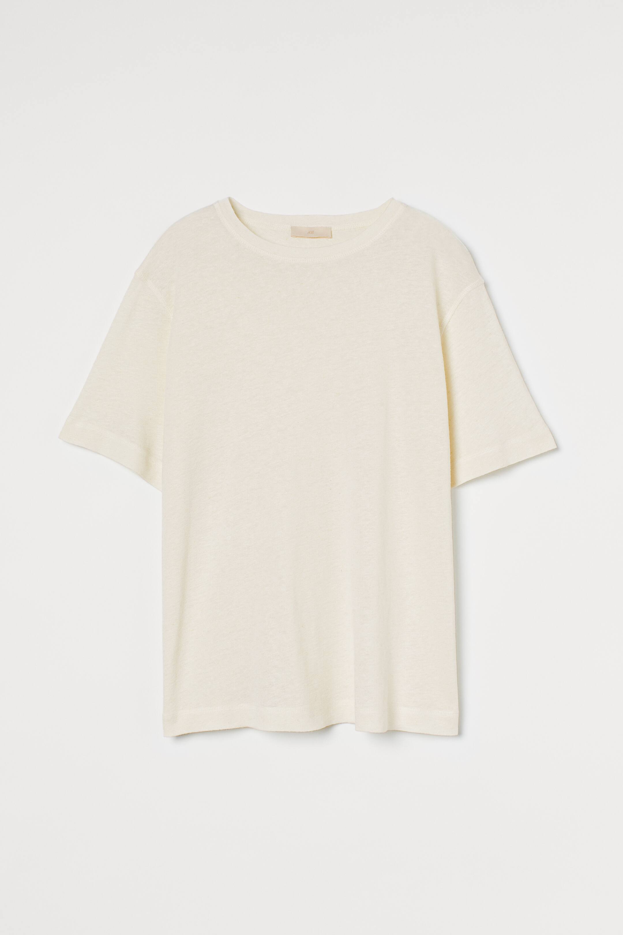 View larger image: Oversized T-shirt - Cream - Ladies | H&M IE 1