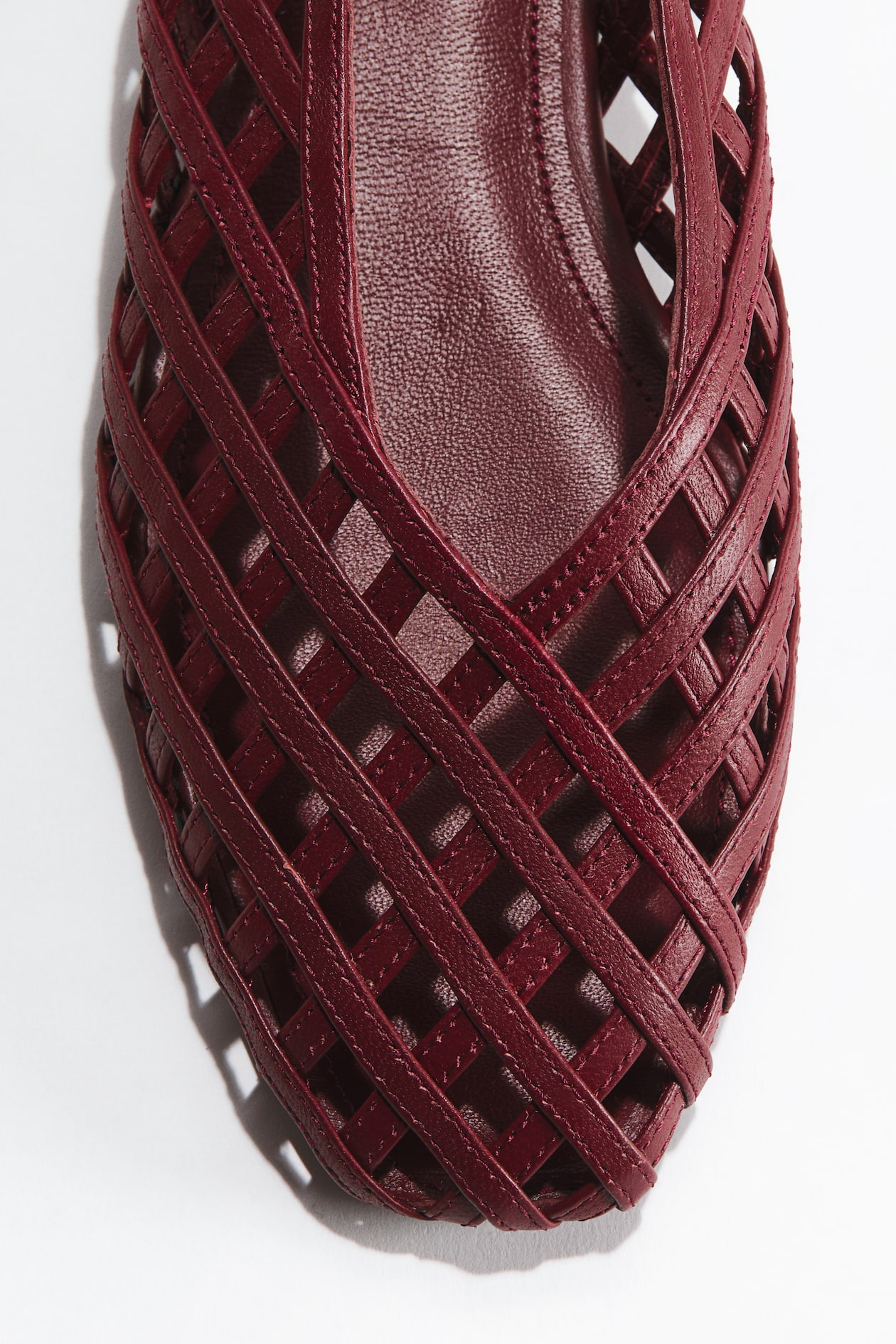 Braided-Look Leather Flats - image 4
