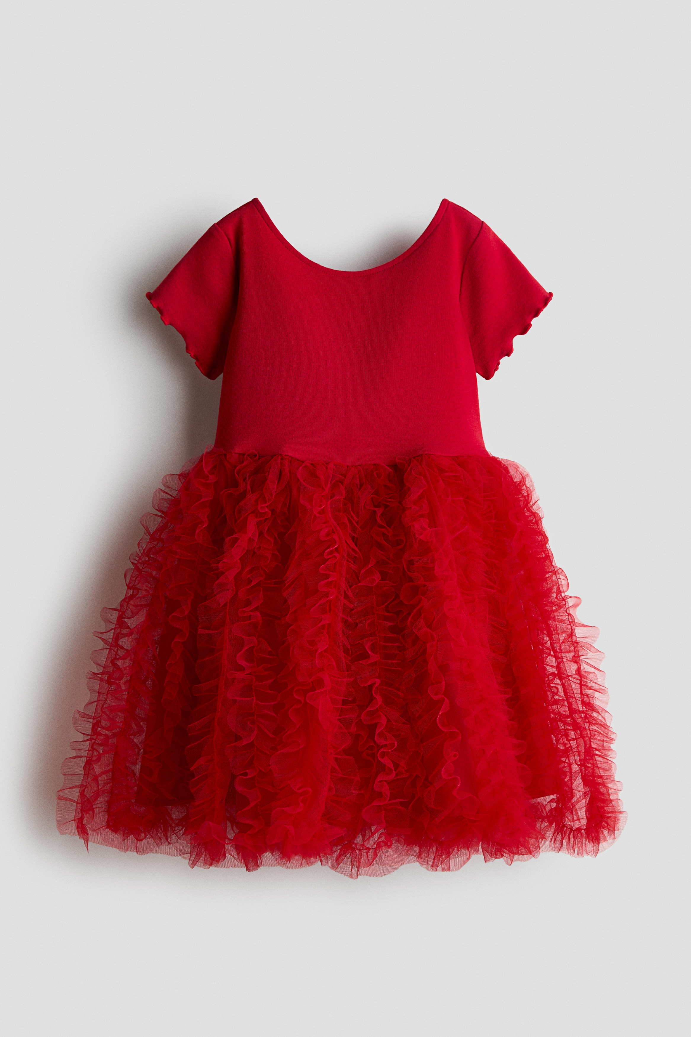 Tulle-skirt dress - Red