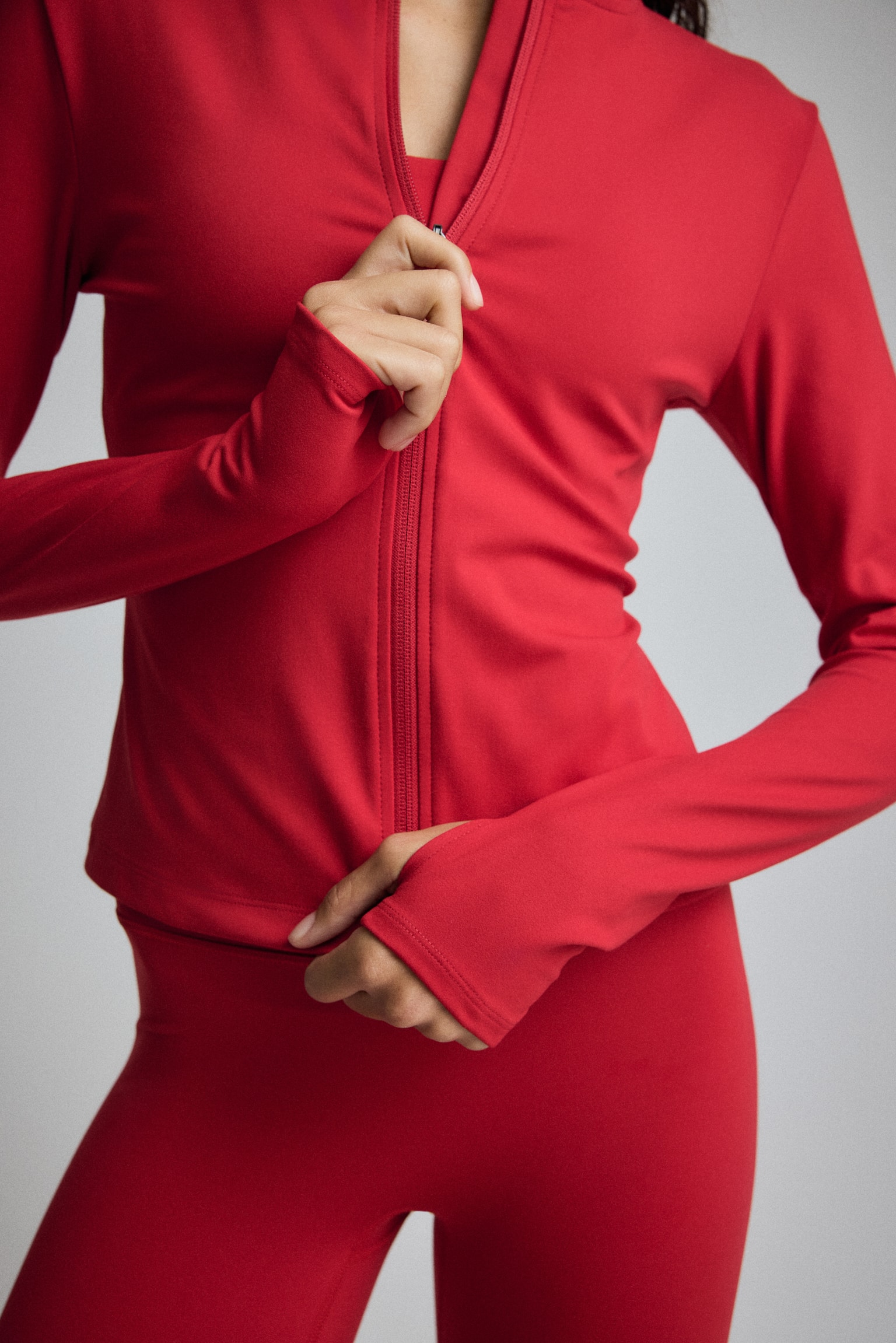 Zip-through sports jacket with SoftMove™ - Bright red/Black/Dark brown/Light burgundy/Chocolate plum/Navy blue/Brown/Truffle grey/Aubergine purple/Cream/Dark grey/Light taupe/Soft pink/Frosty lilac/Dark beige/Pannacotta yellow/Light pink/Dark green/White - 7