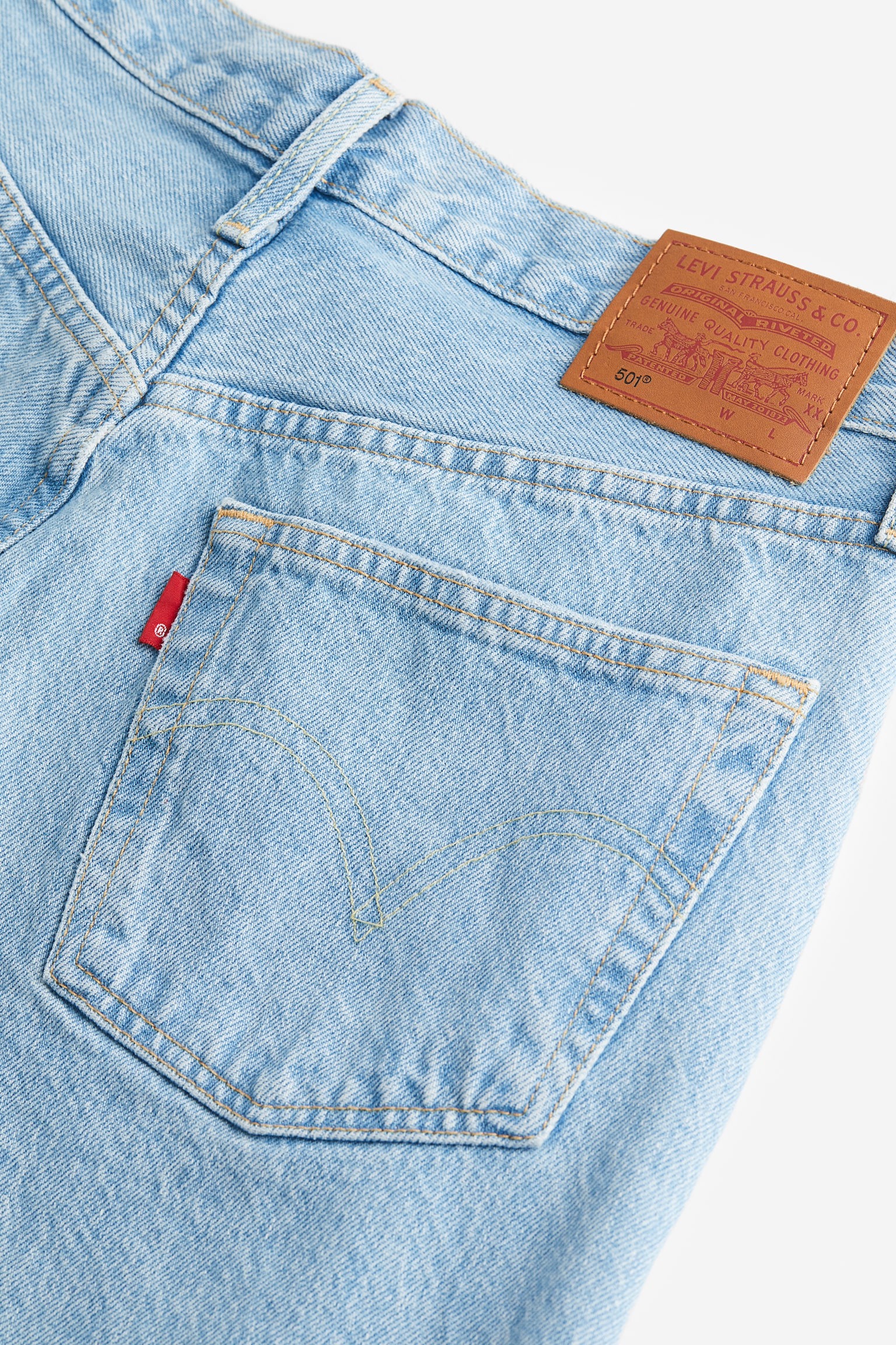 501® Original Jeans - Light Indigo - Worn In - 3