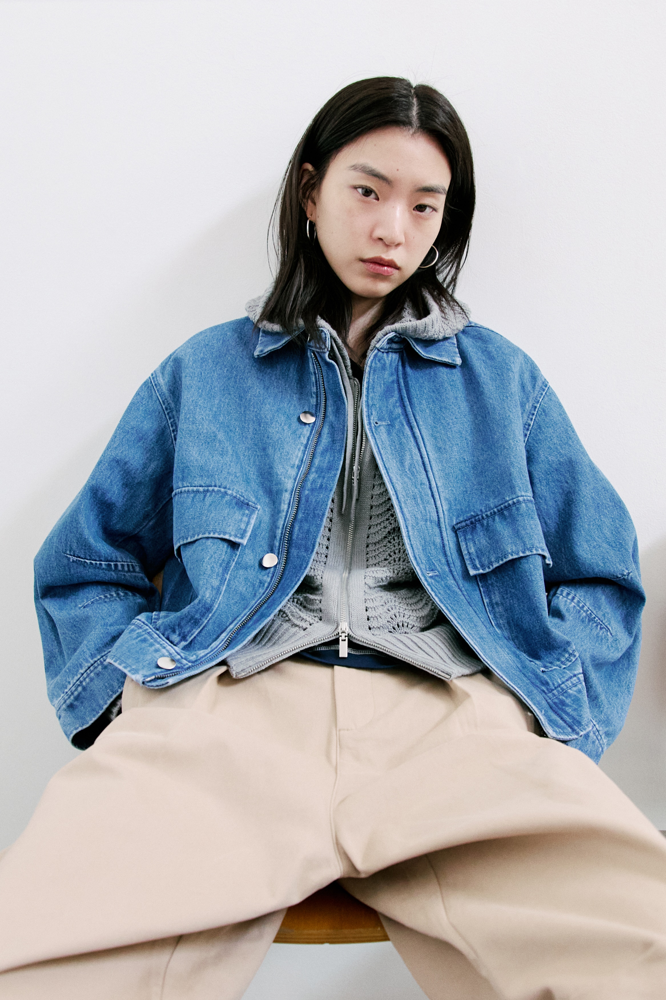 デニムジャケット - デニムブルー - レディース | H&M JP