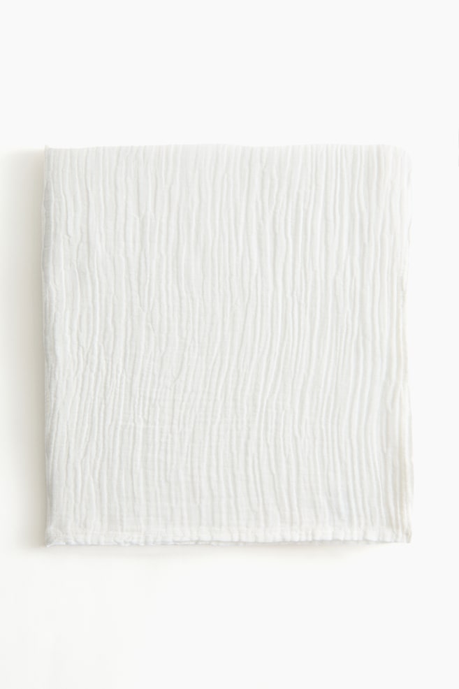 Manta para bebé en muselina de algodón - Blanco/Beige claro/Rosa claro/Azul claro - 1