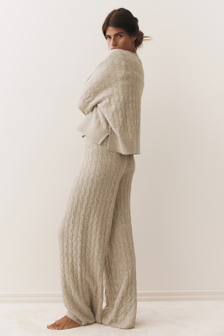 Cable-Knit Pants