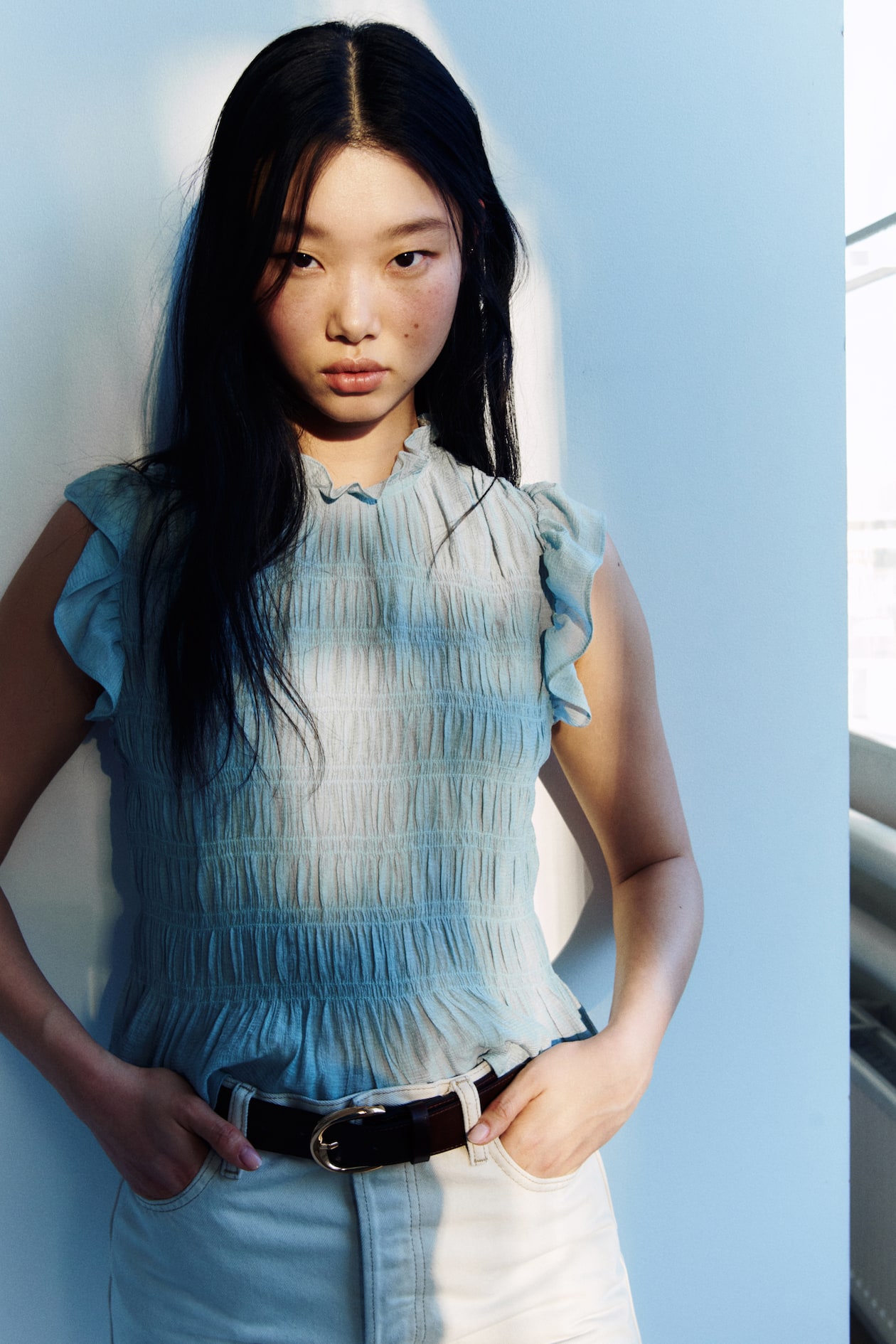 Smocked Peplum Top - image 2