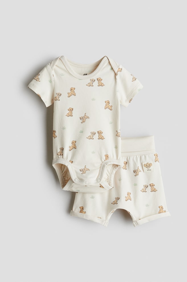 2-piece print-motif set - Cream/The Lion King - 1