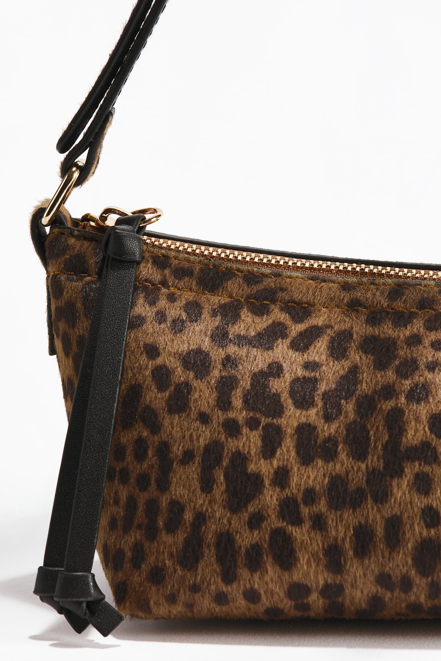 Shoulder bag - Dark beige/Leopard print - 5