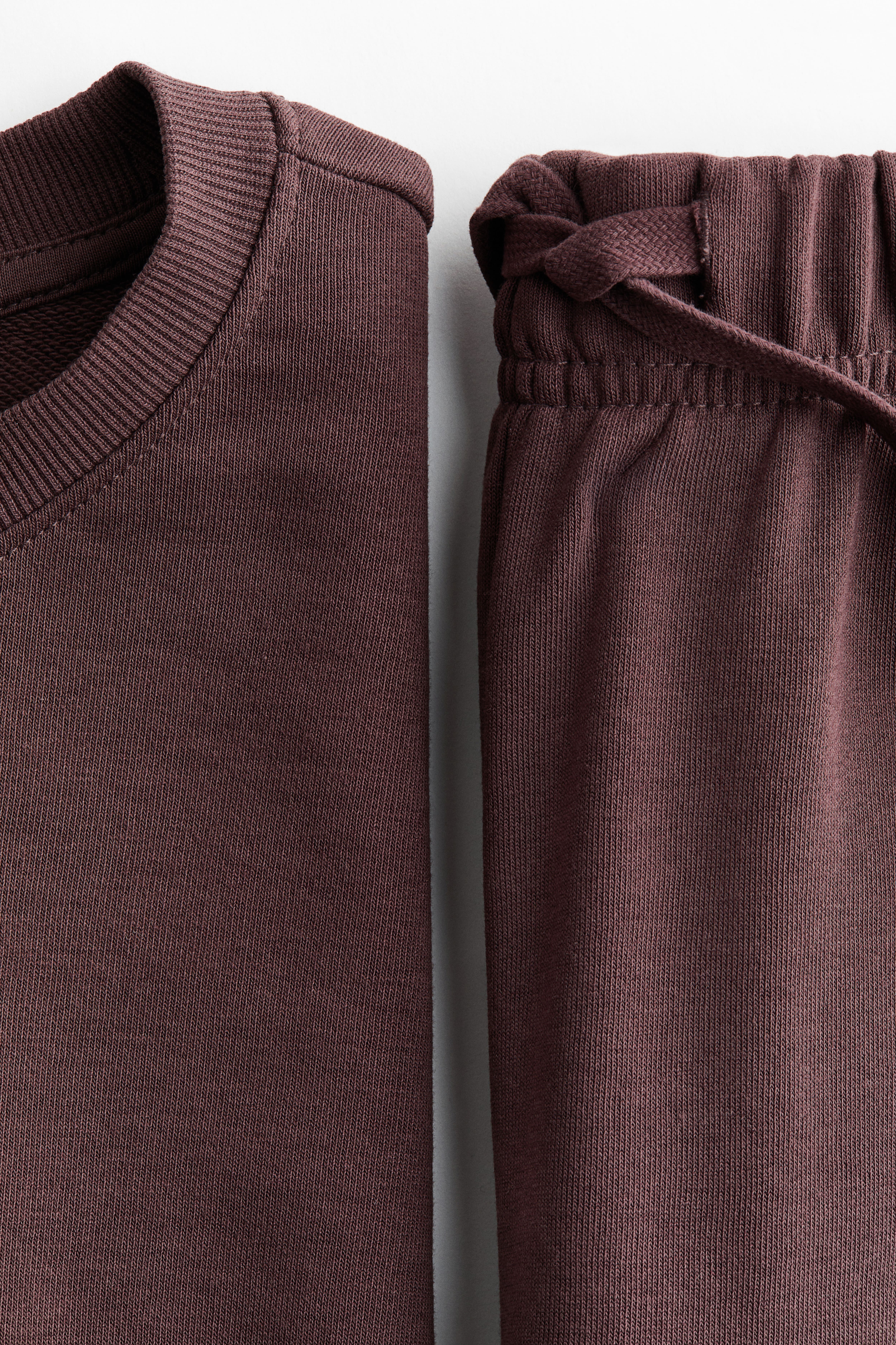 2-Piece Cotton Sweatshirt and Sweatpants Set