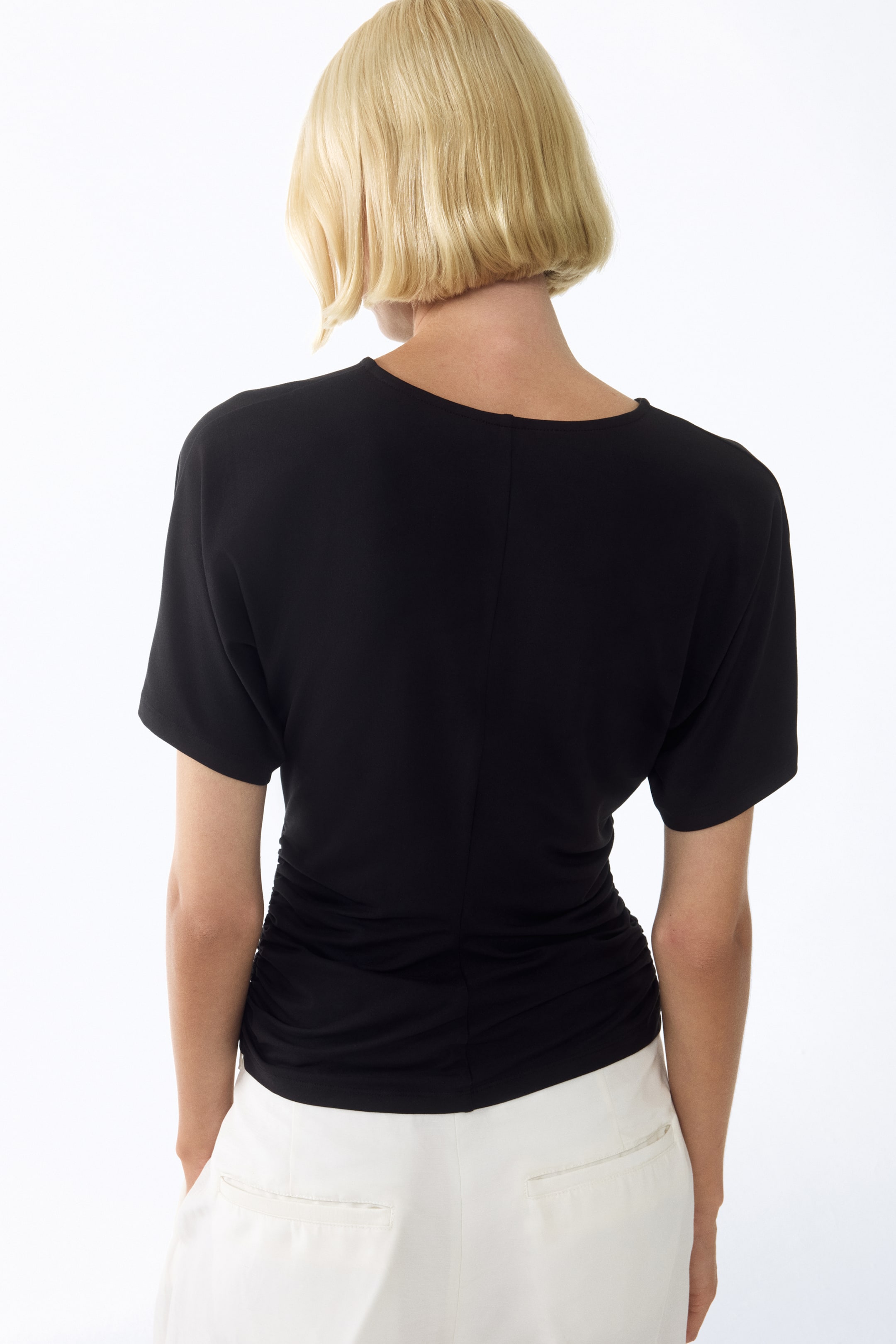 Draped Jersey Top