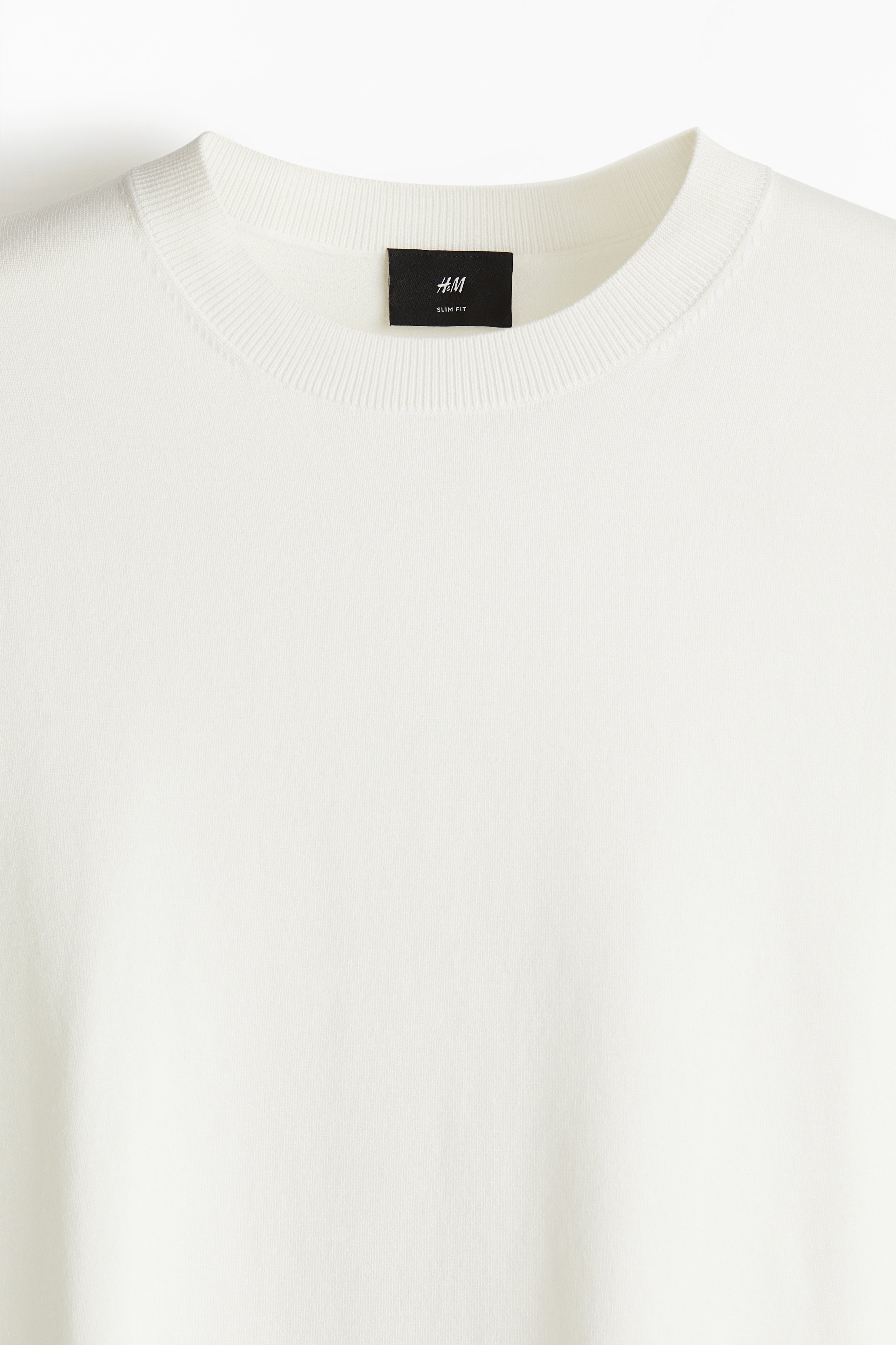 Slim Fit Fine-knit T-shirt