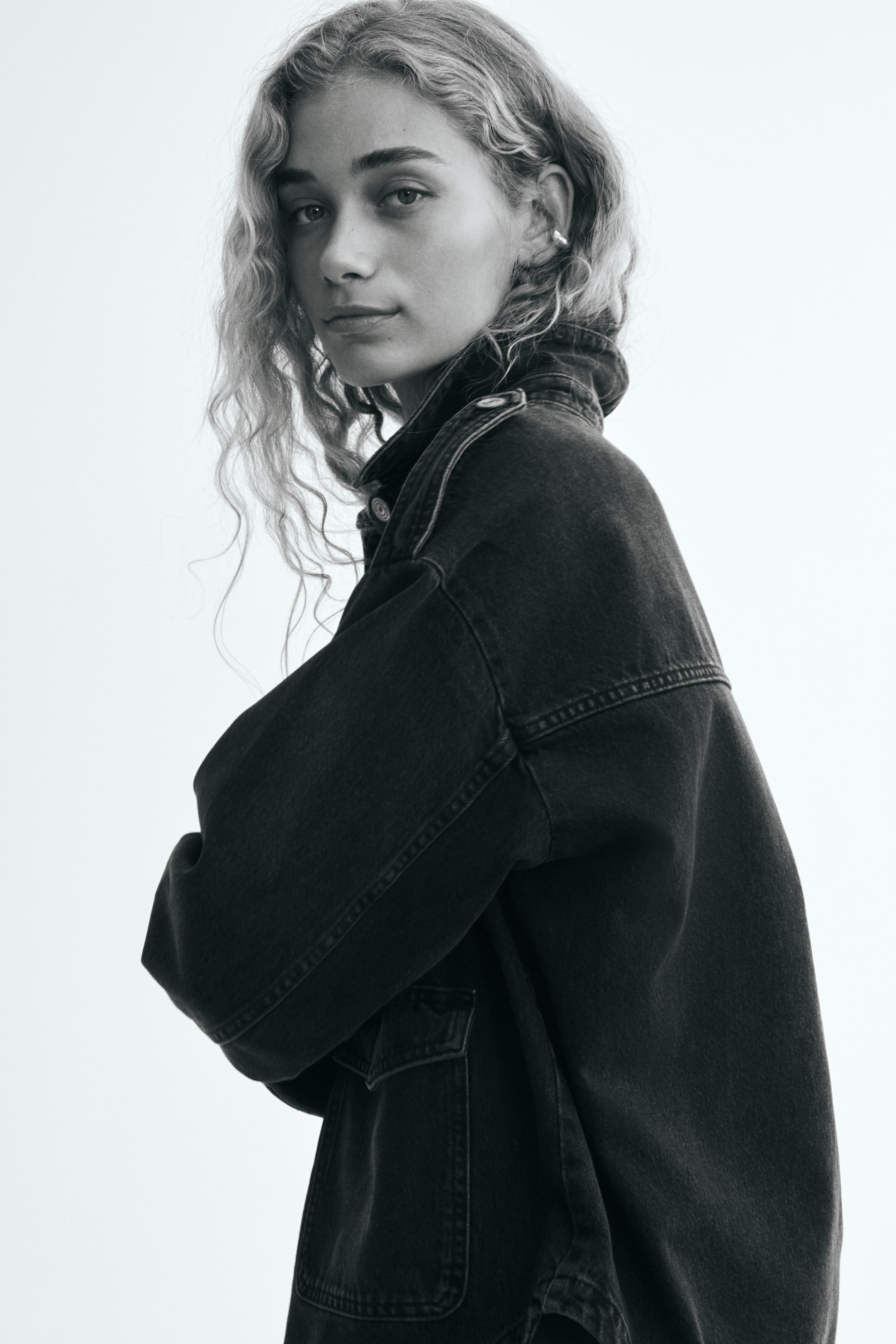 H&M Oversized Denim Overshirt — фото 6