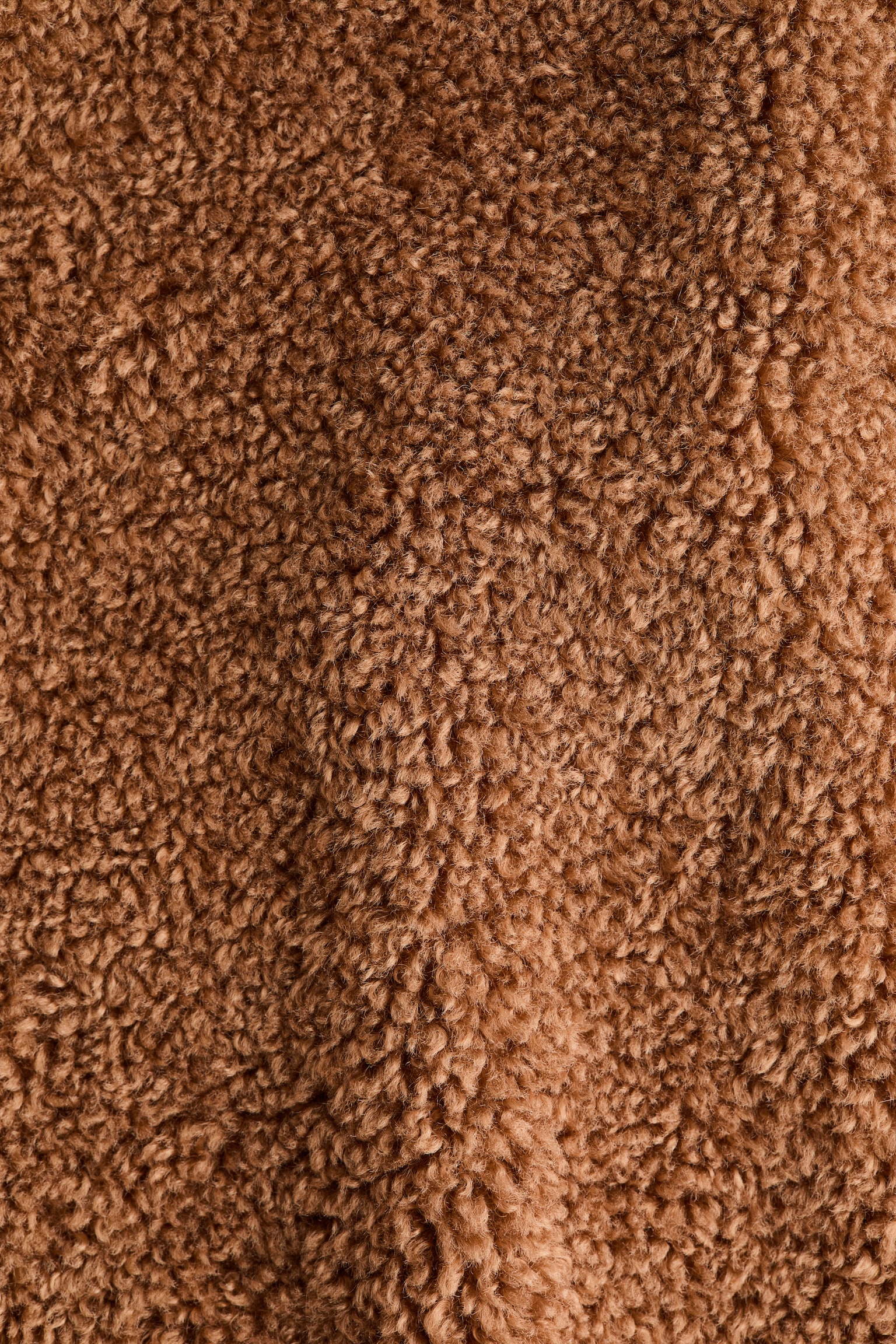 Rozpinana bluza z misia - Brown/Beżowy - 4