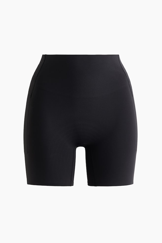 Sports Bike Shorts with SculptMove™ - Black/Dark heather/Dark taupe - 1
