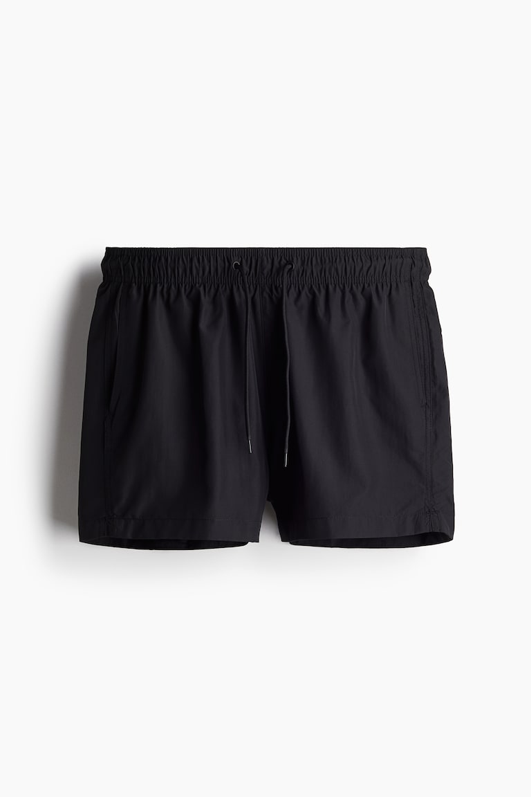 Mens Core Swim Short Black Bright White DHM