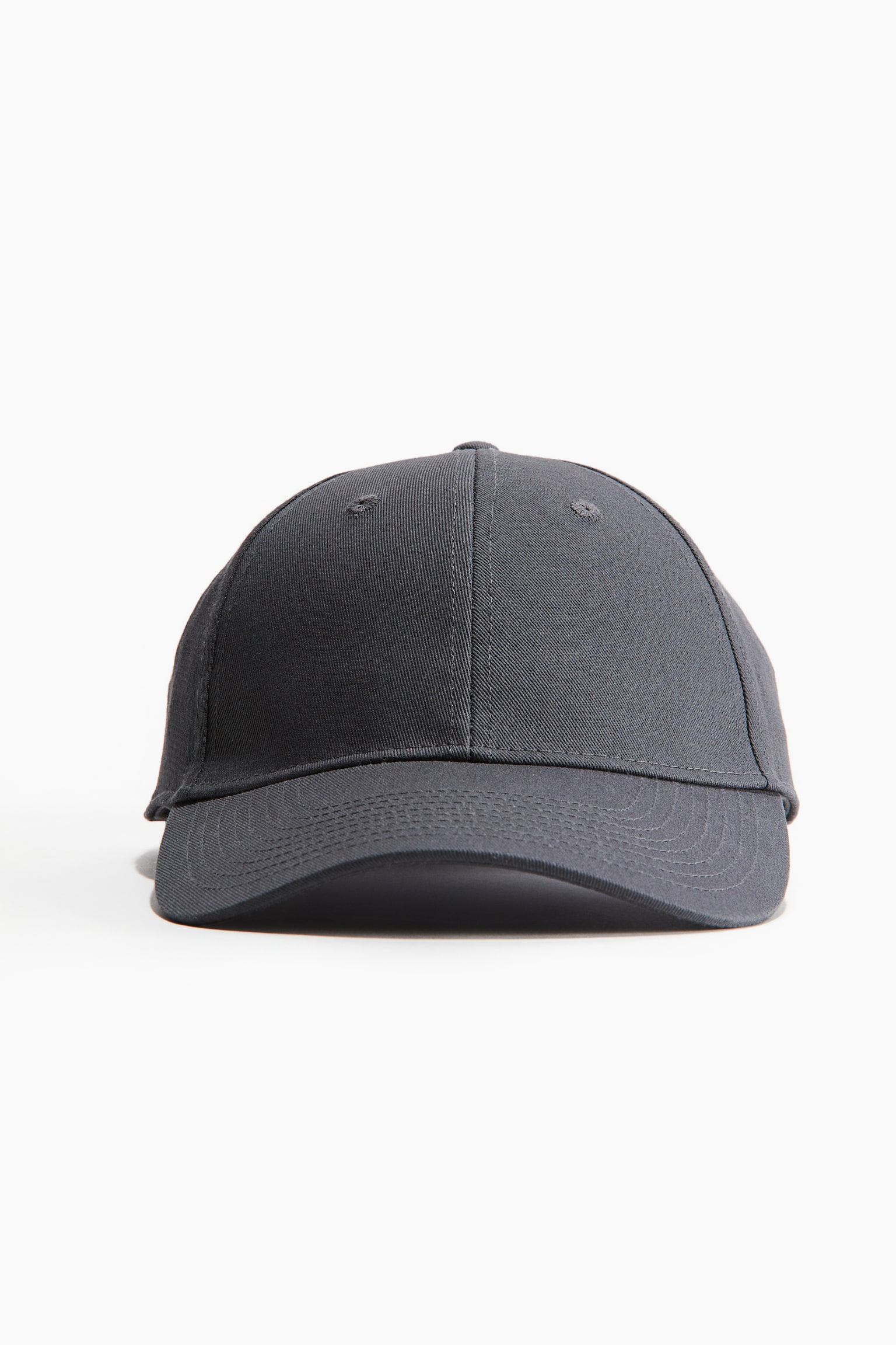 Cotton twill cap - Dark grey/Black/Dark beige/Dark beige/Grey - 1