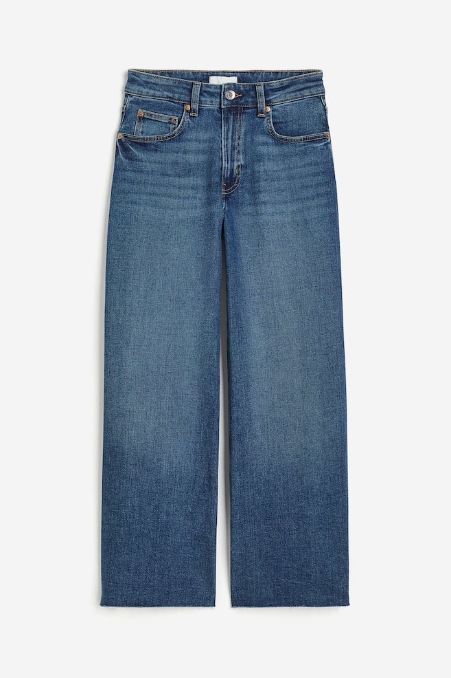 Wide High Ankle Jeans - Denimblå/Mørk denimgrå/Lys denimblå/Medium denimblå/Hvid - 2