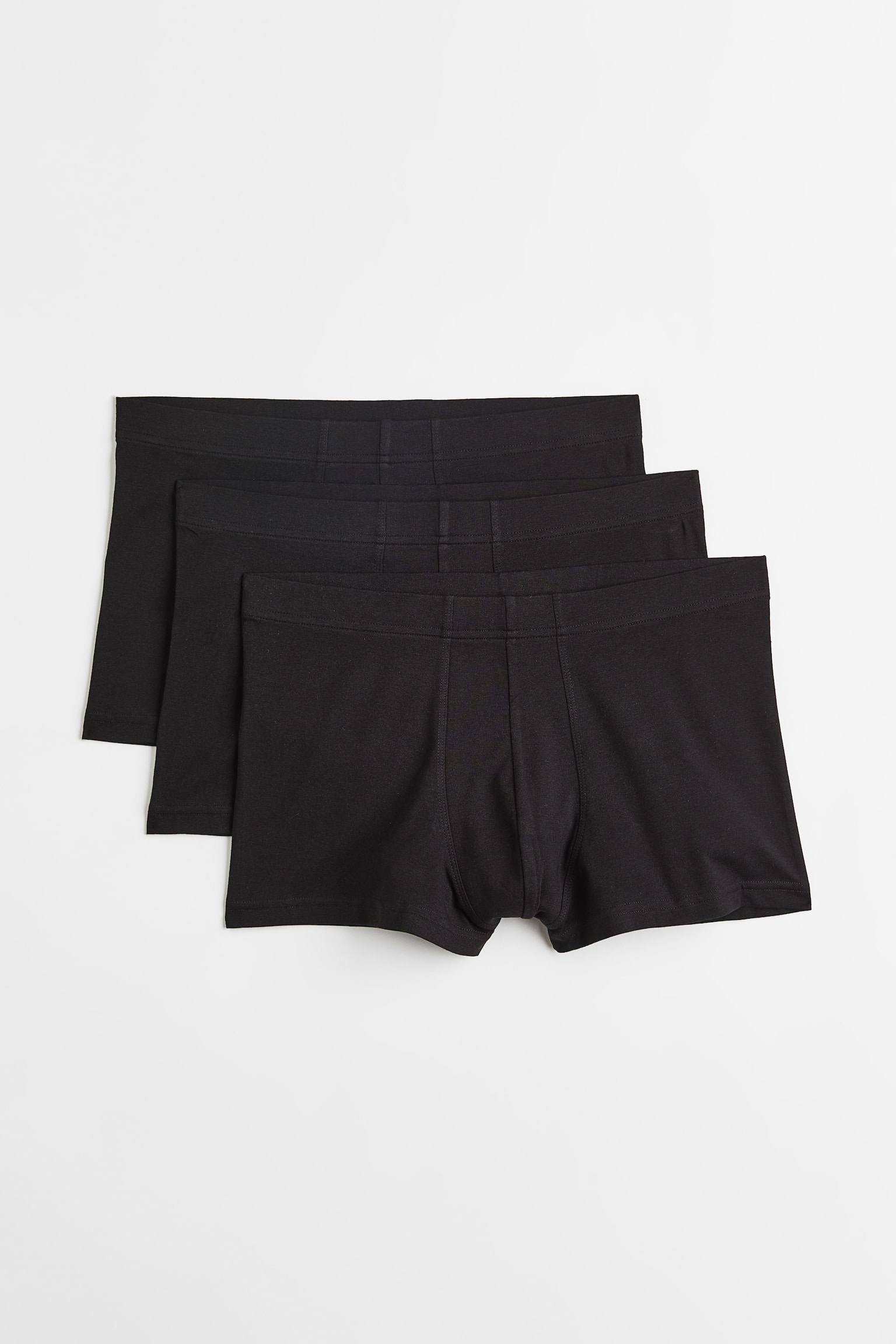 3-pack lyocell-blend short trunks - Black - 1