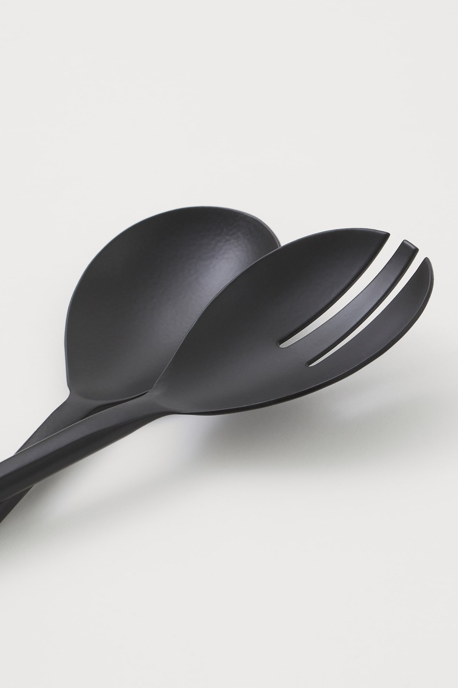 Metal salad servers - Black - 4