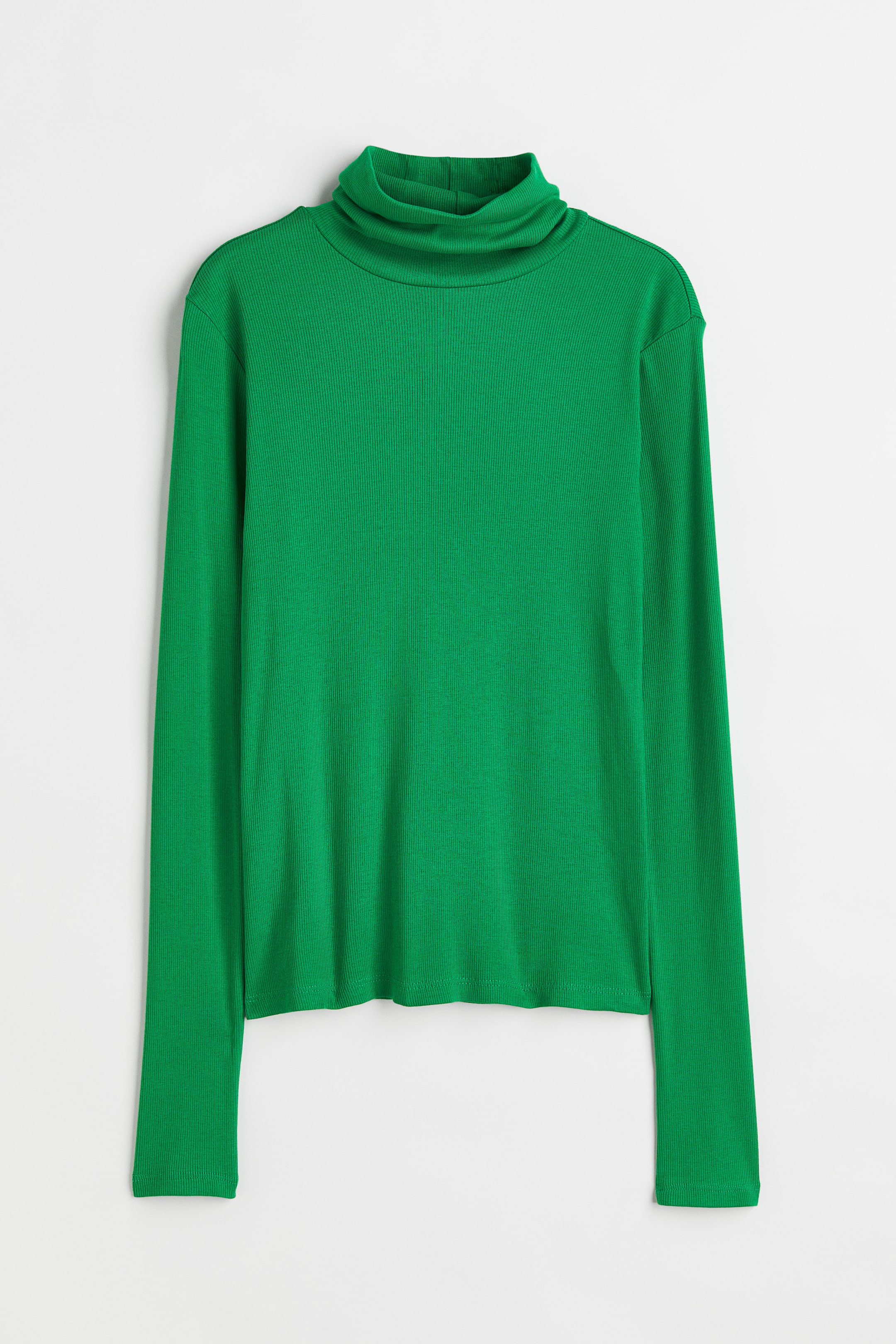 Xem ảnh lớn hơn: Áo cổ lọ - Màu xanh lá - Ladies | H&M VN 1