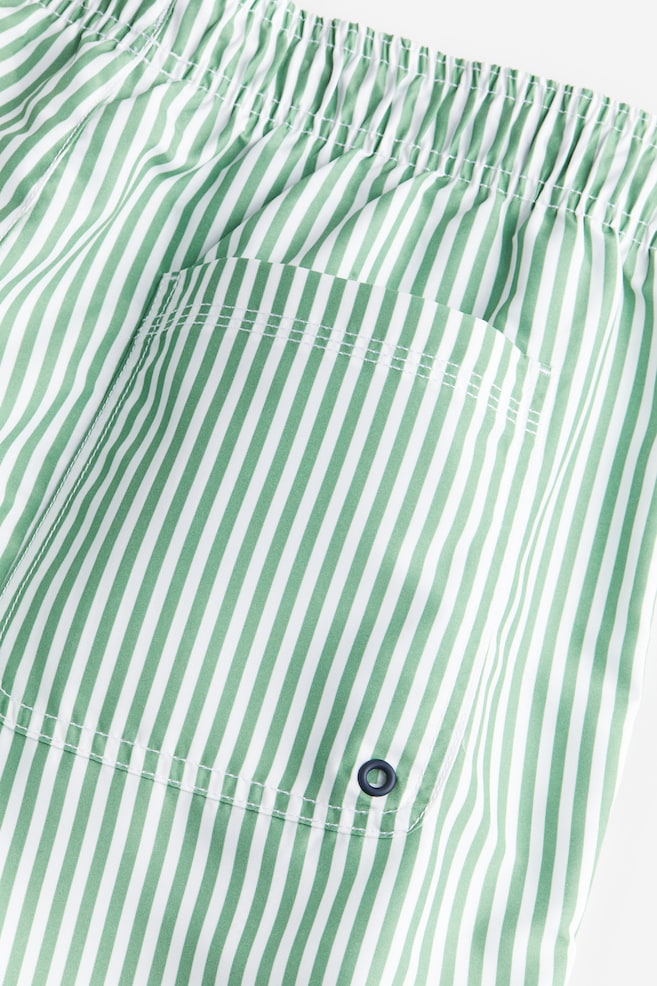Patterned swim shorts - Green/Striped/Brown/Snakeskin-patterned - 7