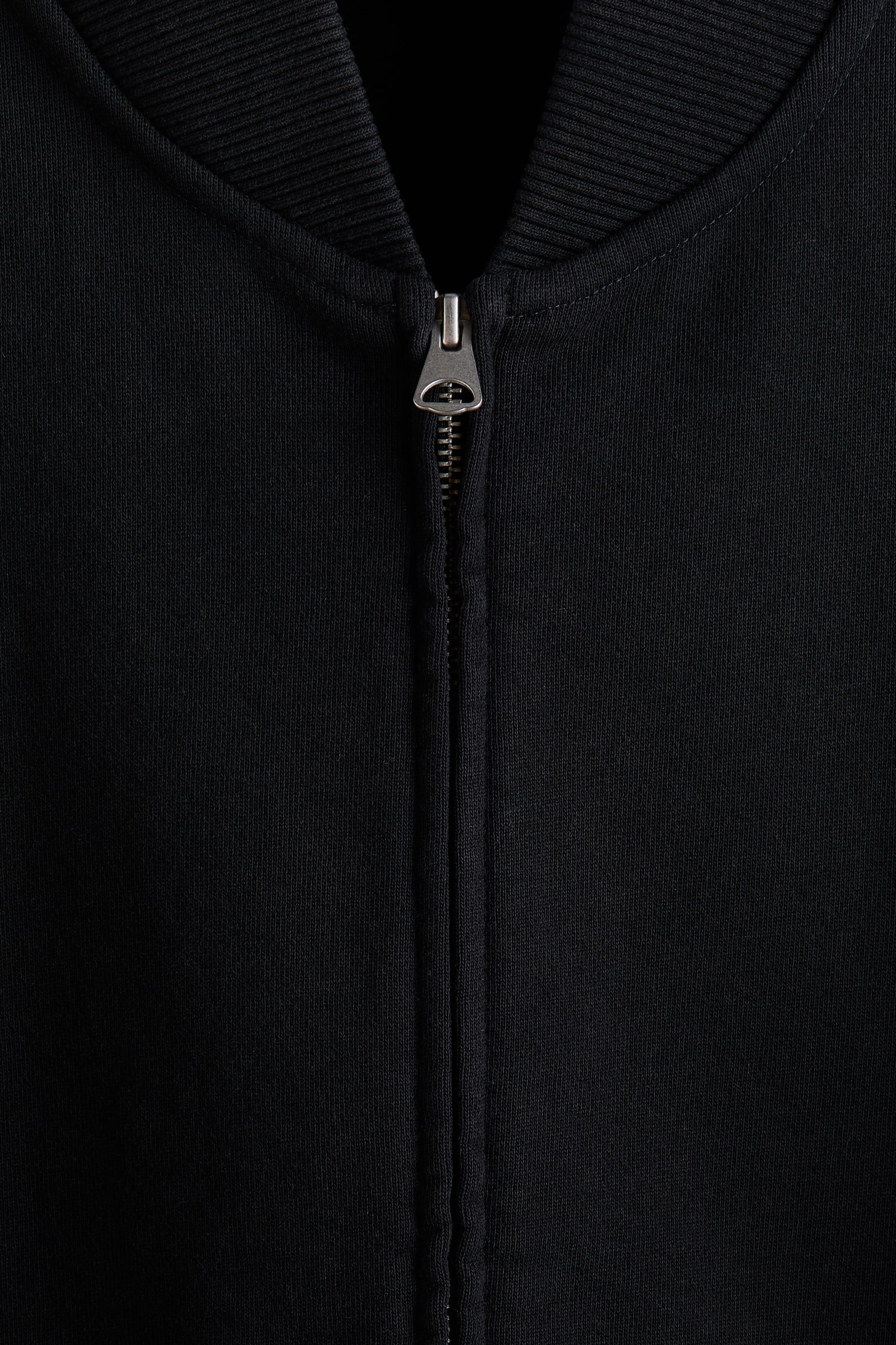 Мужская куртка H&M Cotton Bomber, цвет: Чёрный — фото 7
