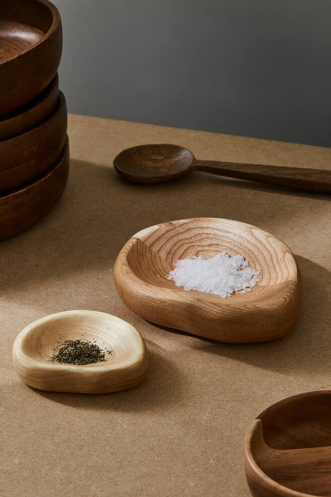 Small wooden bowl - Light beige - 2