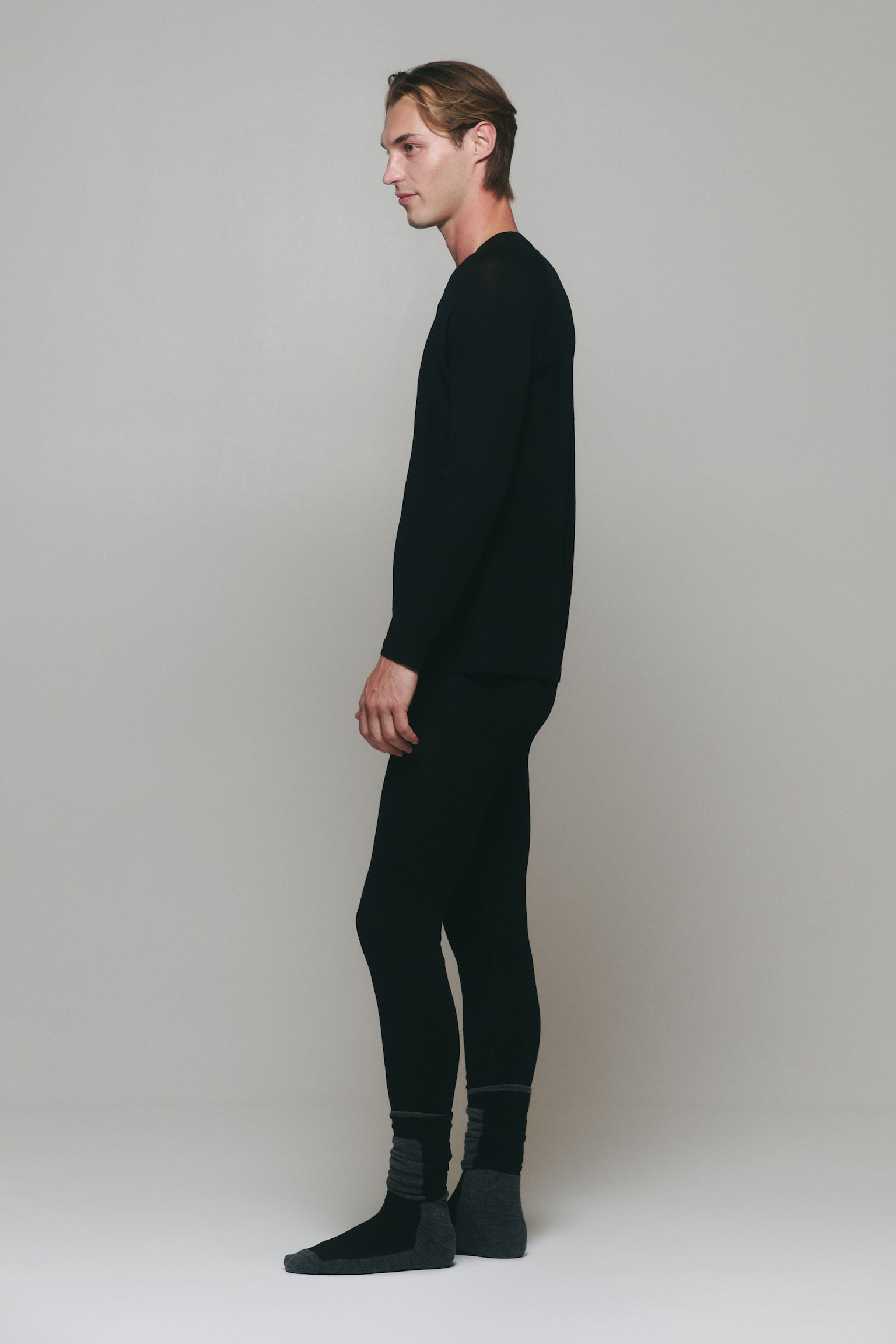 Мужские леггинсы H&M Move Wool Base-Layer Ski, цвет: Чёрный — фото 4