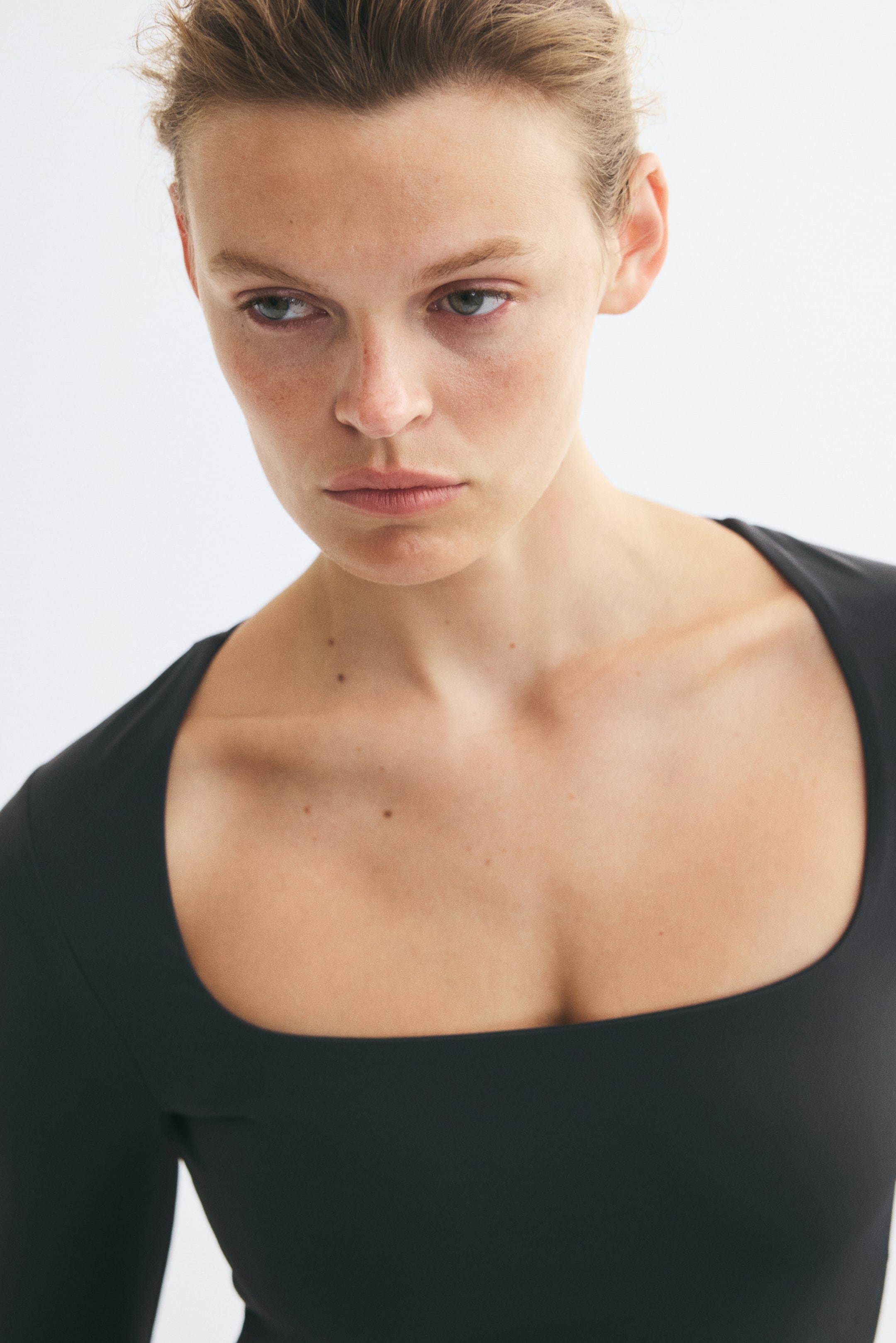 Square-Neck Ponte Top