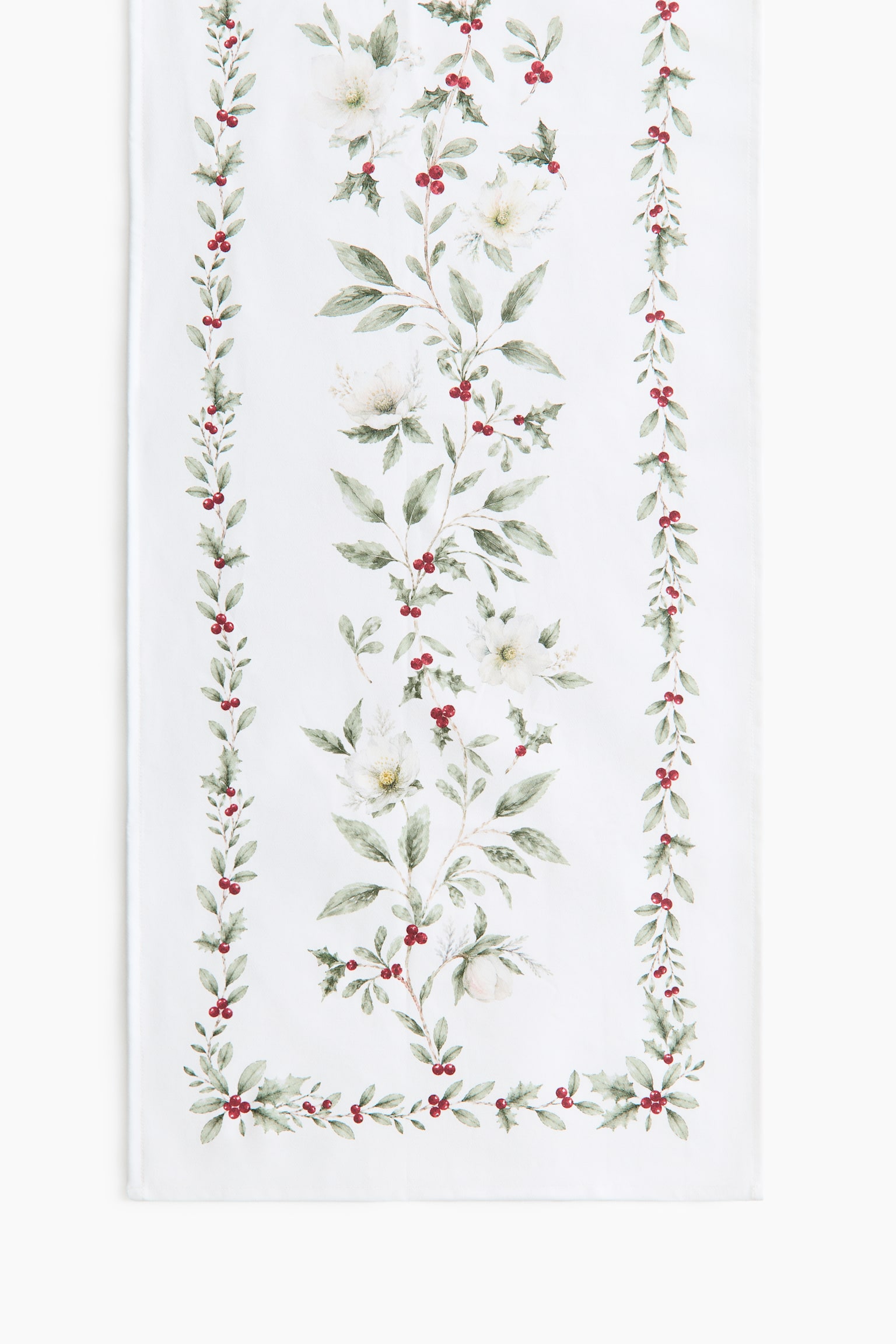 Caminho de mesa em algodão estampado