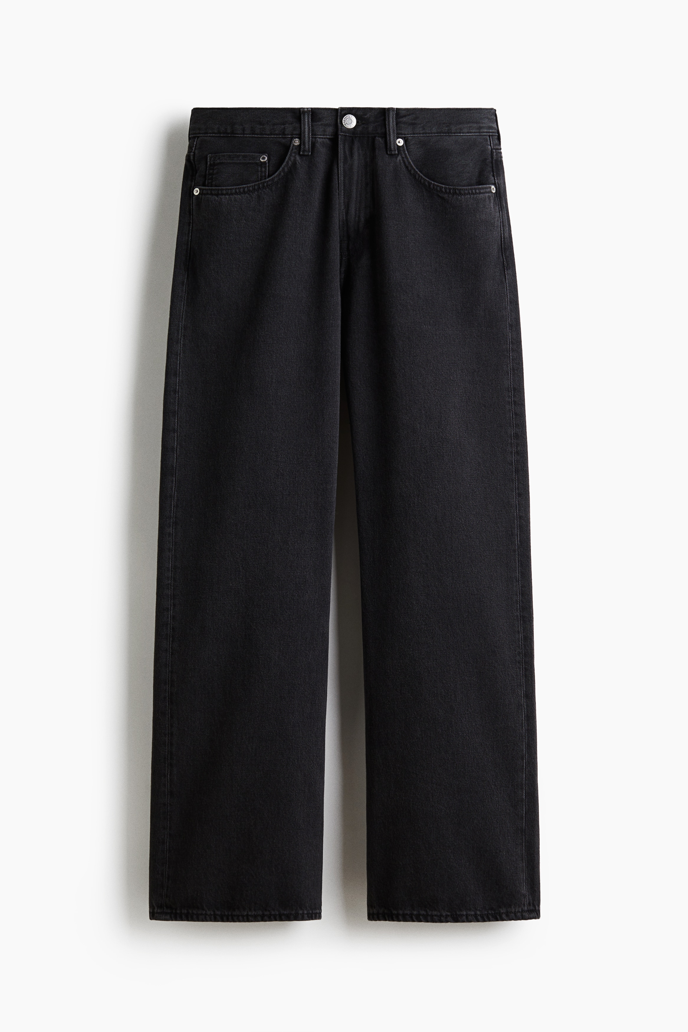 H & M - Relaxed Bootcut Jeans - Schwarz - Herren