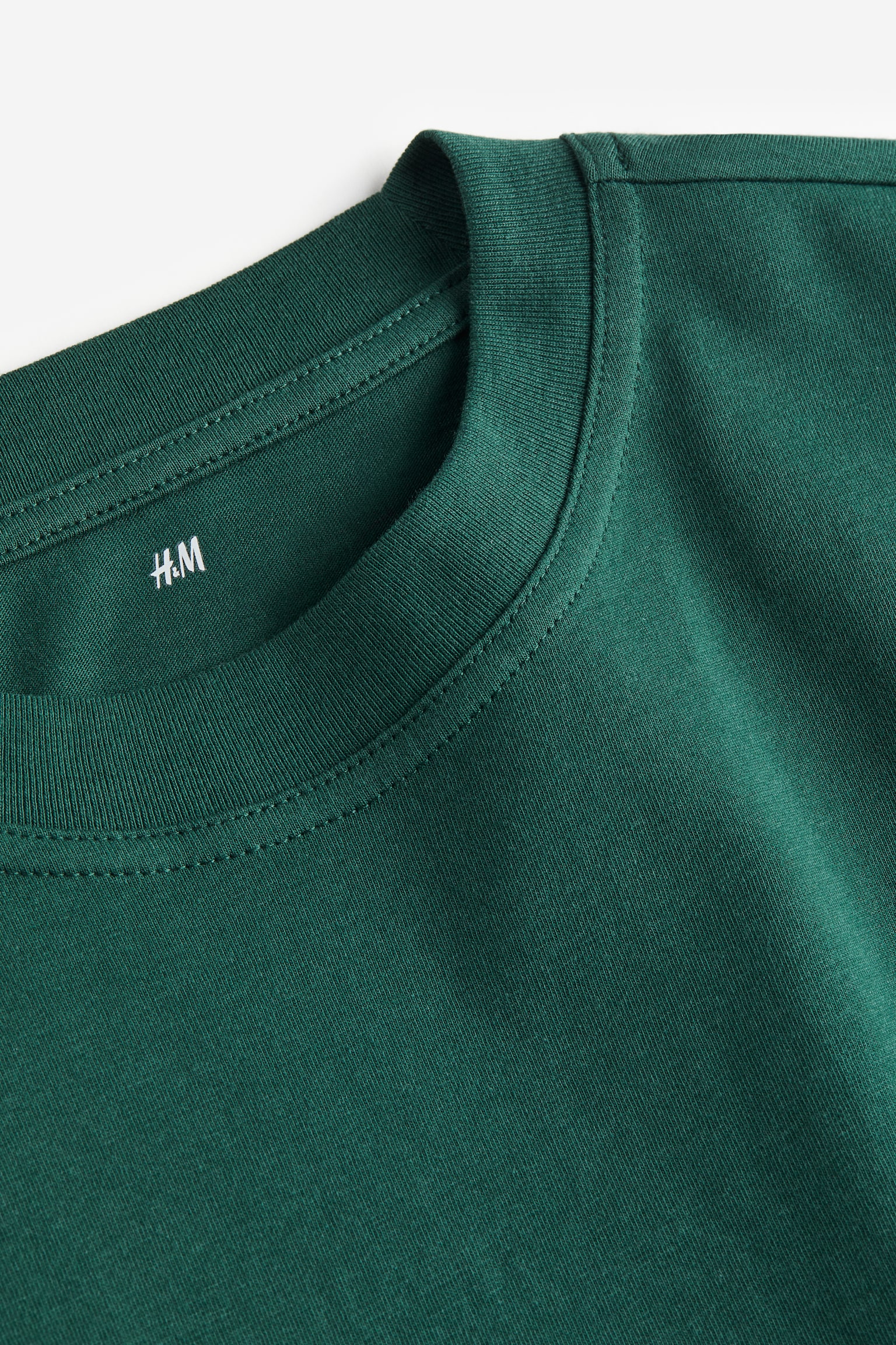 Áo thun Oversized Fit - Màu xanh lá đậm - 2