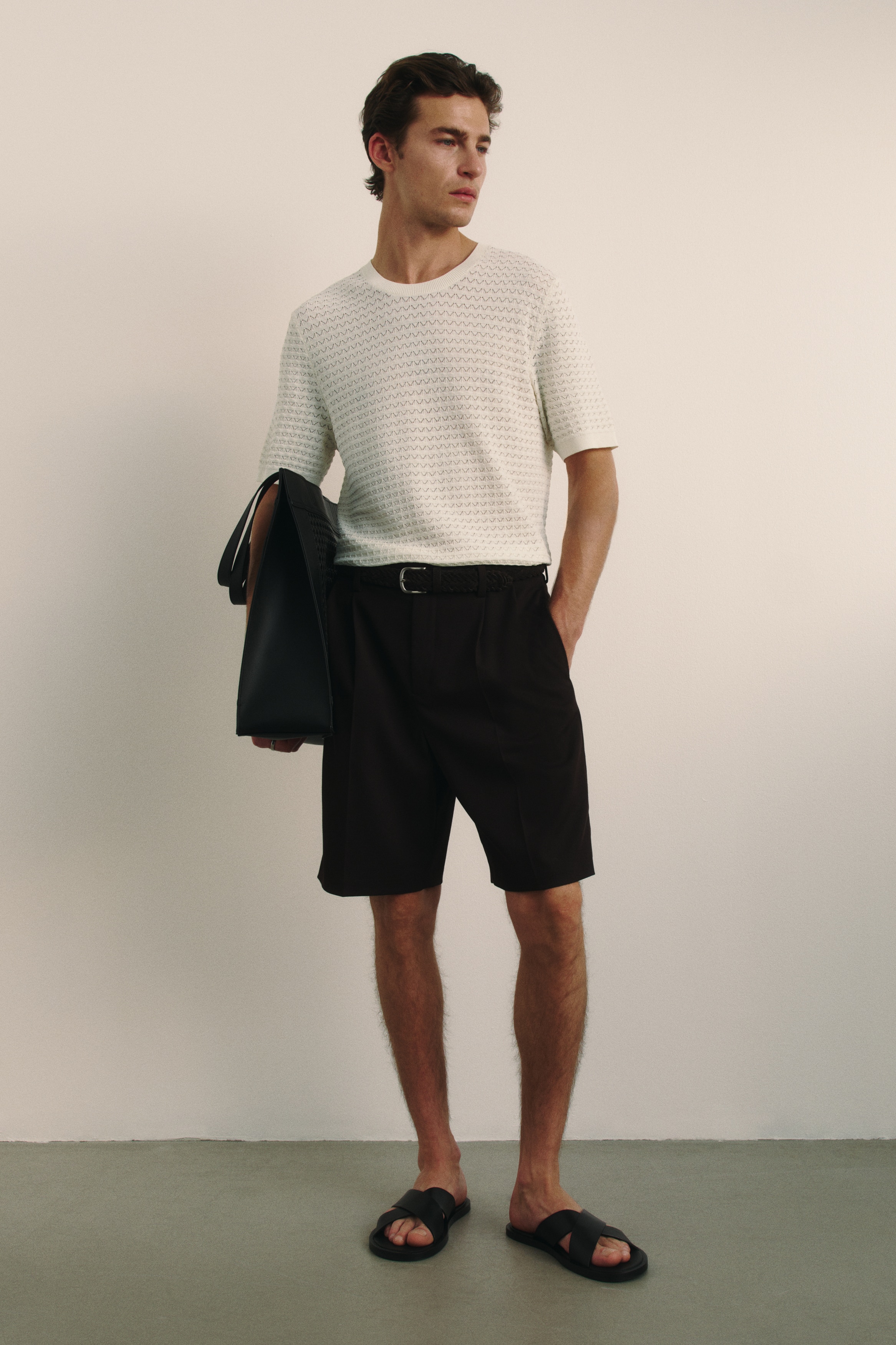 Slim Fit Knitted T-shirt