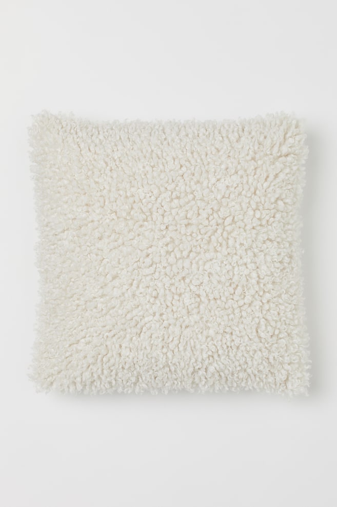 Fluffy cushion cover - Light beige - 1