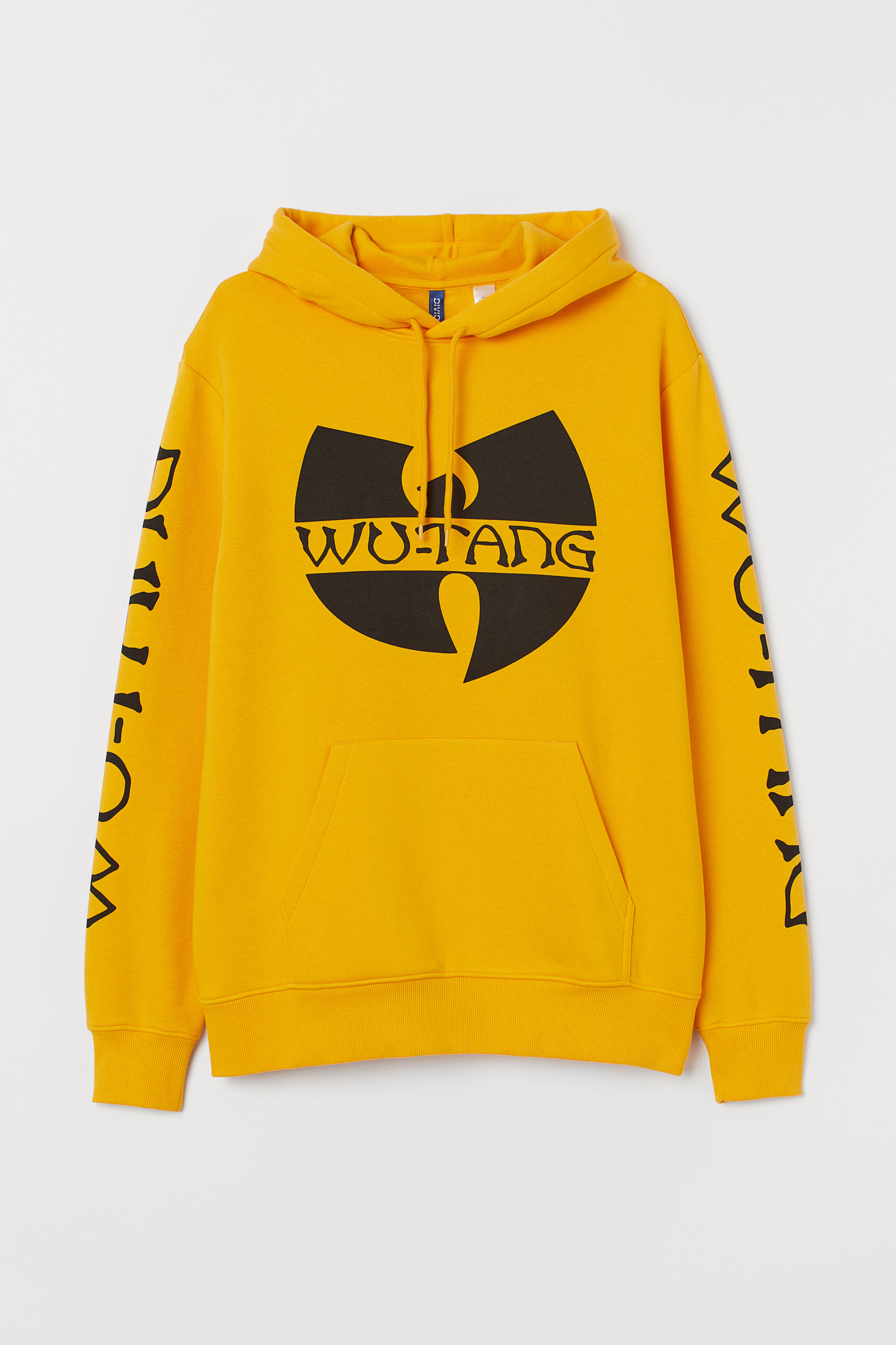 Printed Hoodie Dark yellow Wu Tang Clan Men H M US