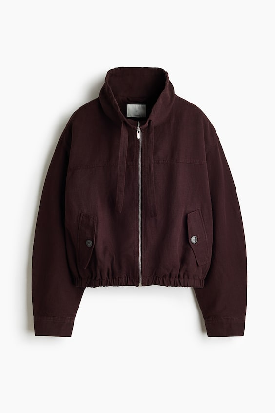 Linen-Blend Jacket