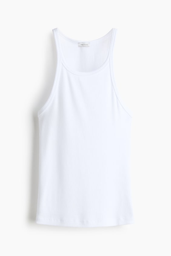 Женские топы H&M Ribbed Tank Top