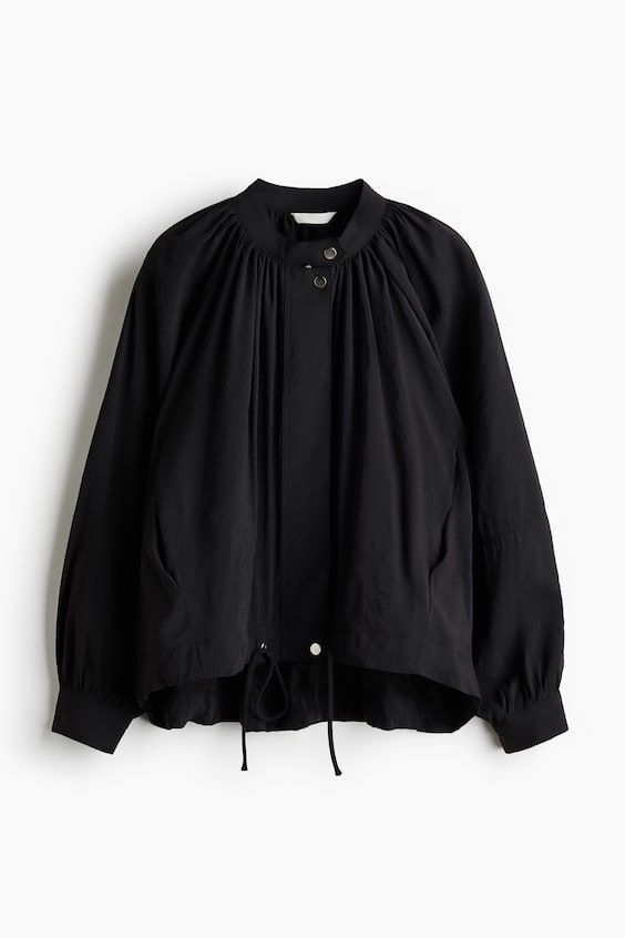 Женские куртки H&M Balloon-Sleeved Modal Jacket