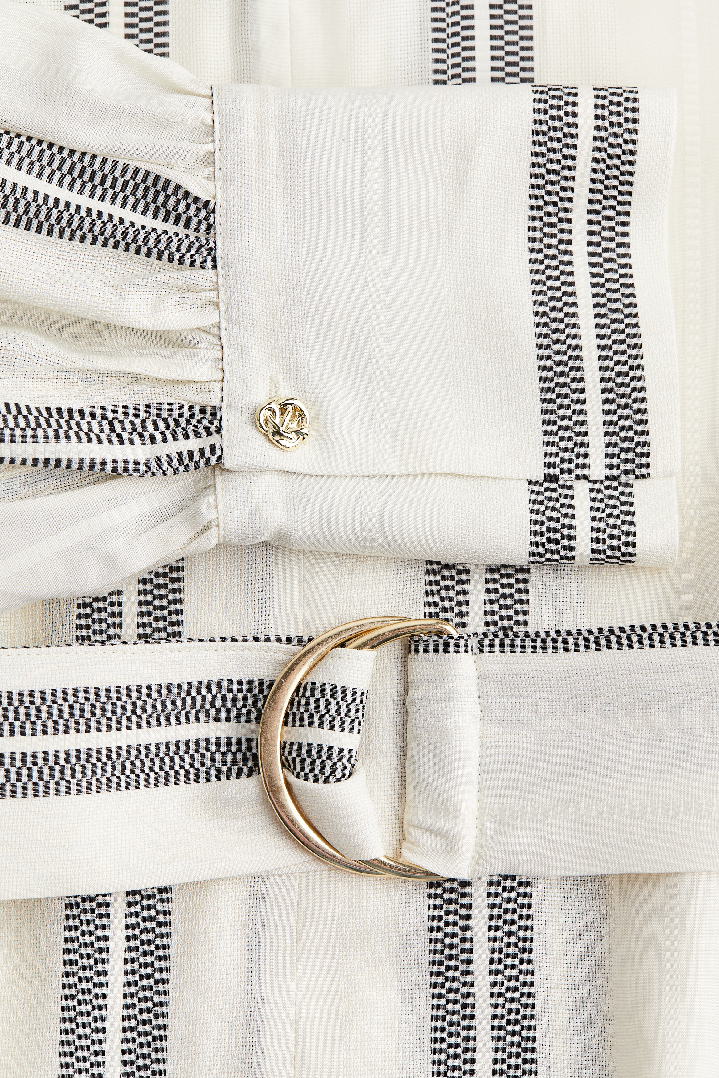 Belted shirt dress