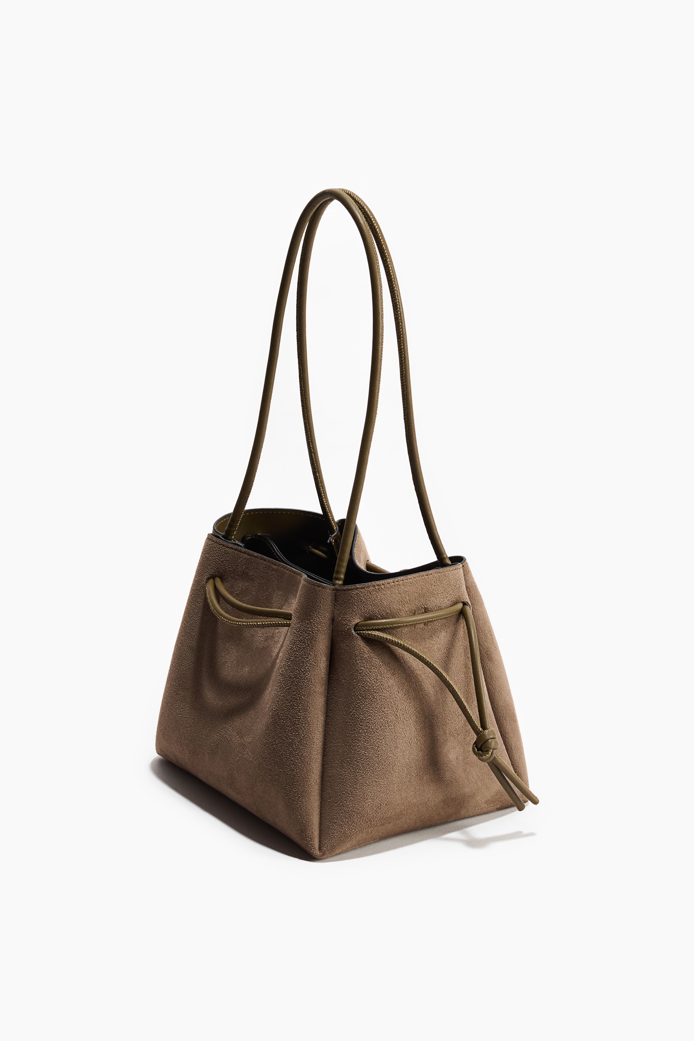 Drawstring-detail shoulder bag