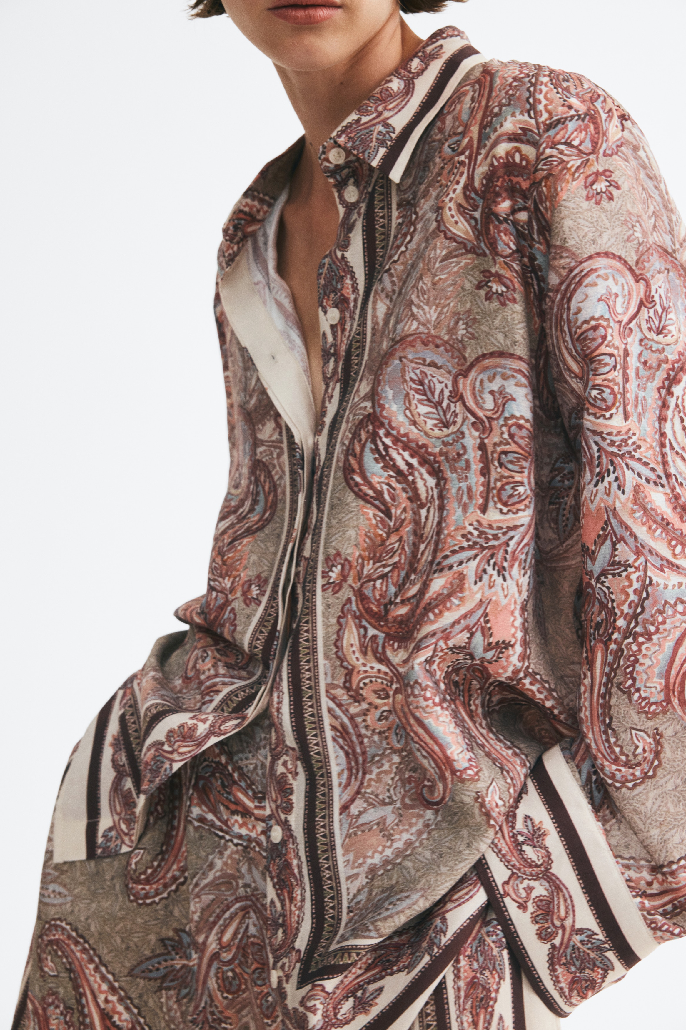 Oversized Viscose-Blend Shirt thumbnail 2