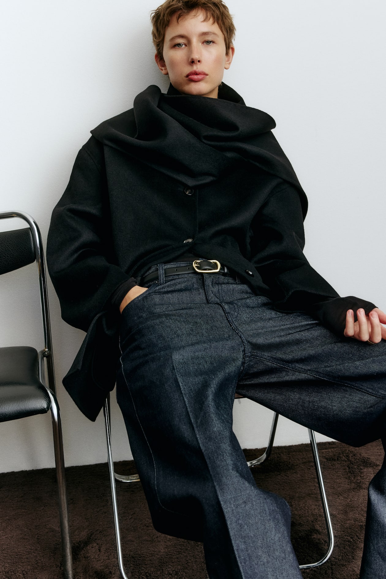 Handmade Wool-Blend Coat - image 3