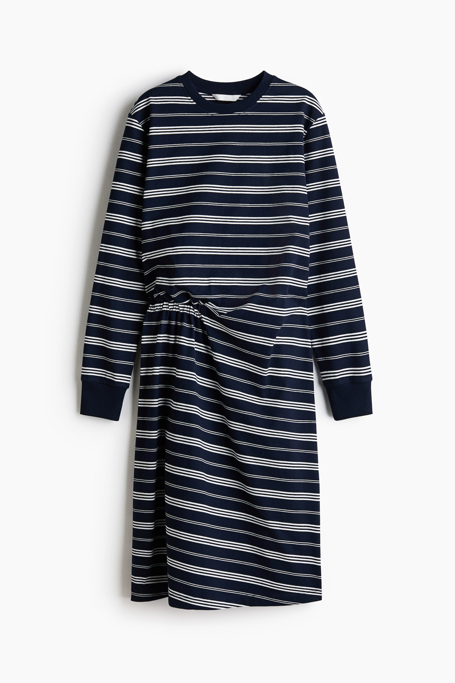 Váy cotton jersey - Màu xanh tím than/Kẻ/Màu xám đốm/Kẻ - 1