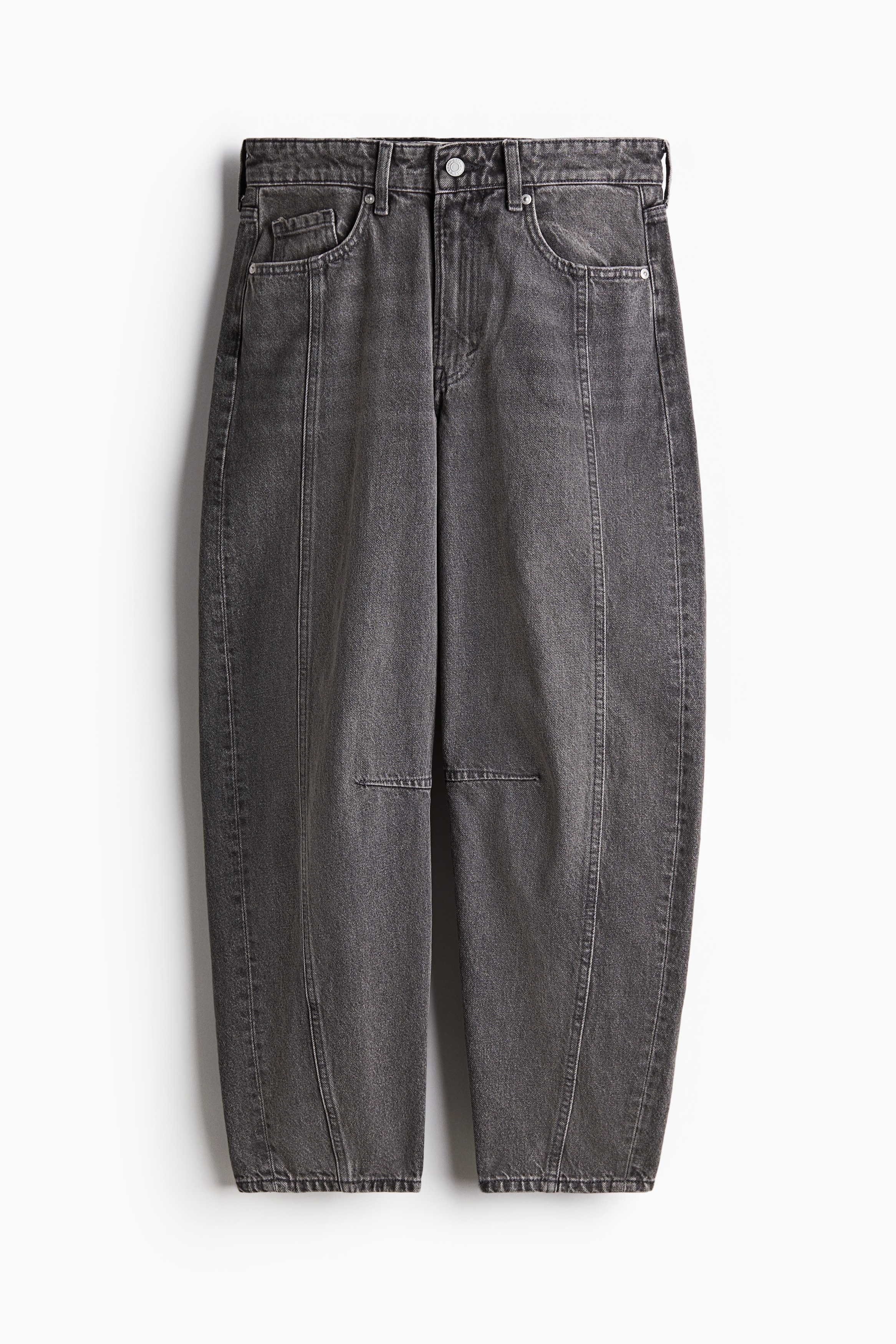 Dam - Grå Super Barrel Regular Jeans - Size: 48  - H&M