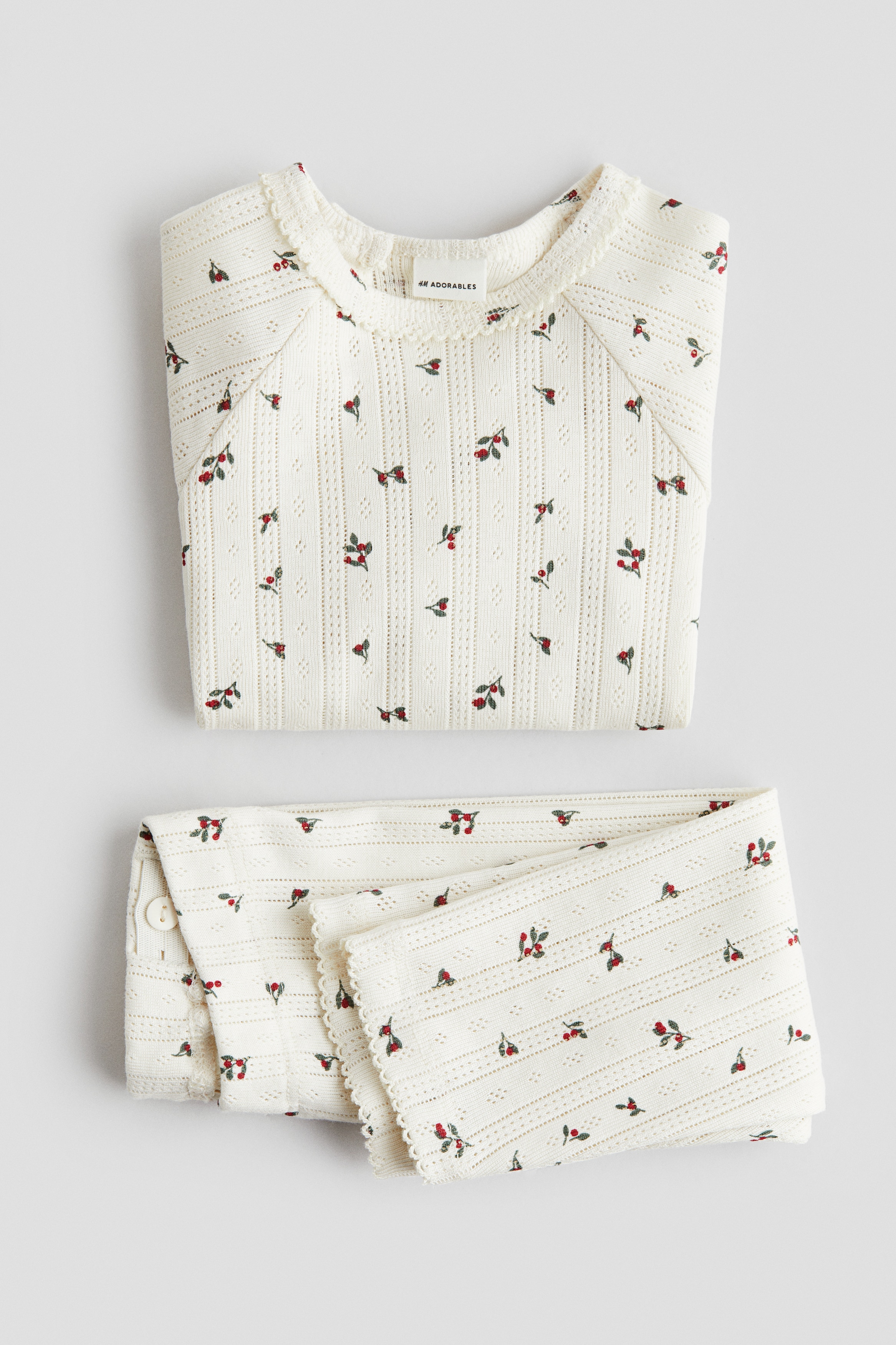 コットンポインテル2アイテムセット - Light beige/Mistletoe